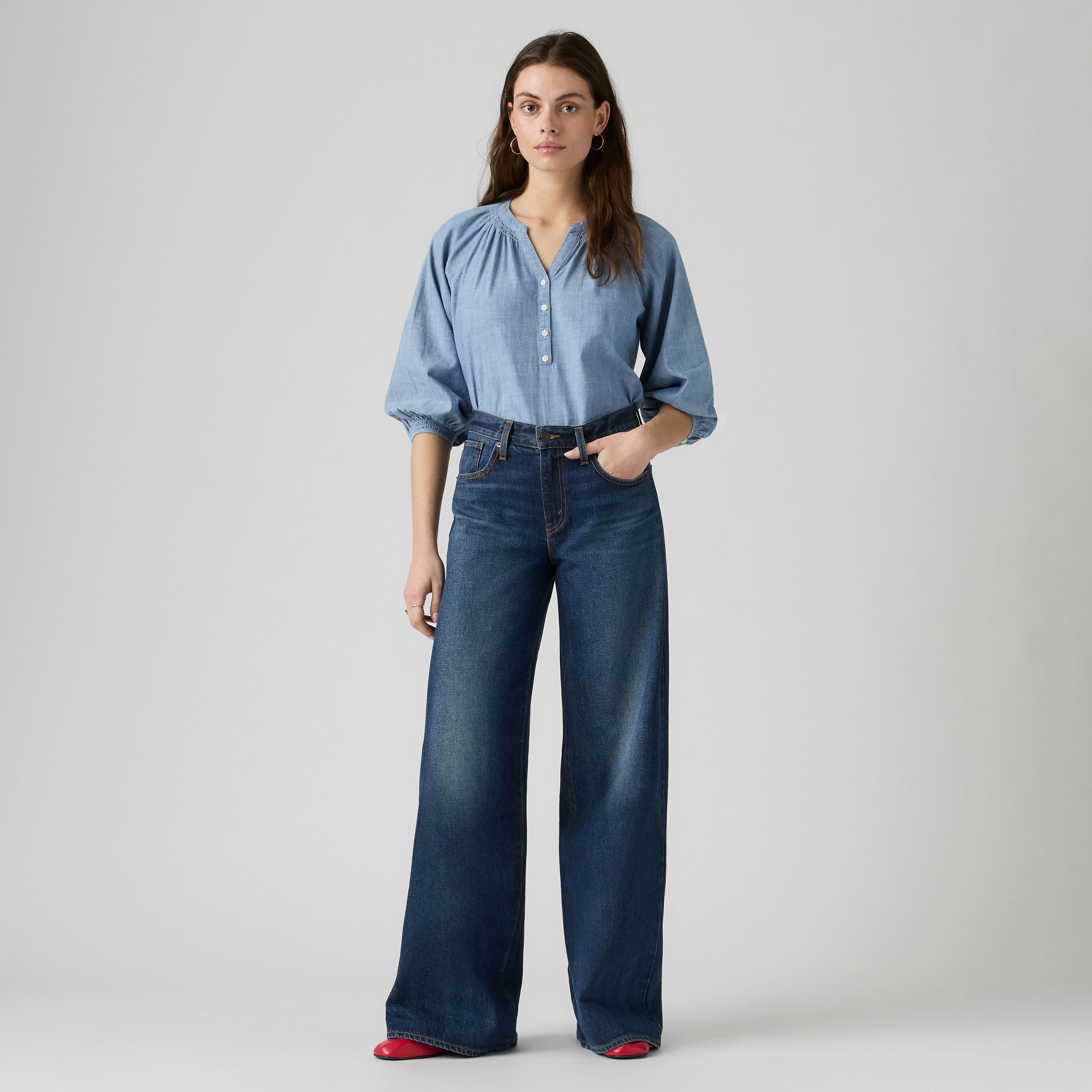 Middy Wide-Leg Women's Jeans 5
