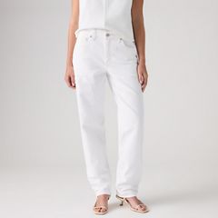 Loose Taper Women's Jeans — Tooth Fairy - White 2