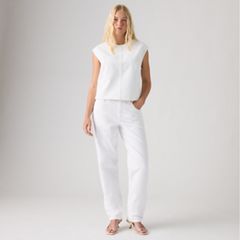 Loose Taper Women's Jeans — Tooth Fairy - White 1