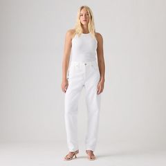 Loose Taper Women's Jeans — Tooth Fairy - White 6