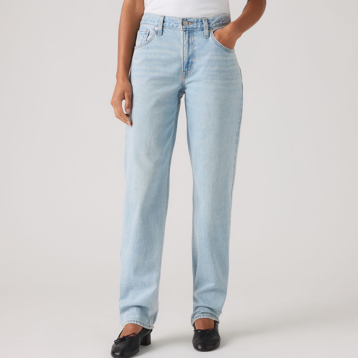 Loose Taper Women's Jeans — Message Sent - Medium Wash