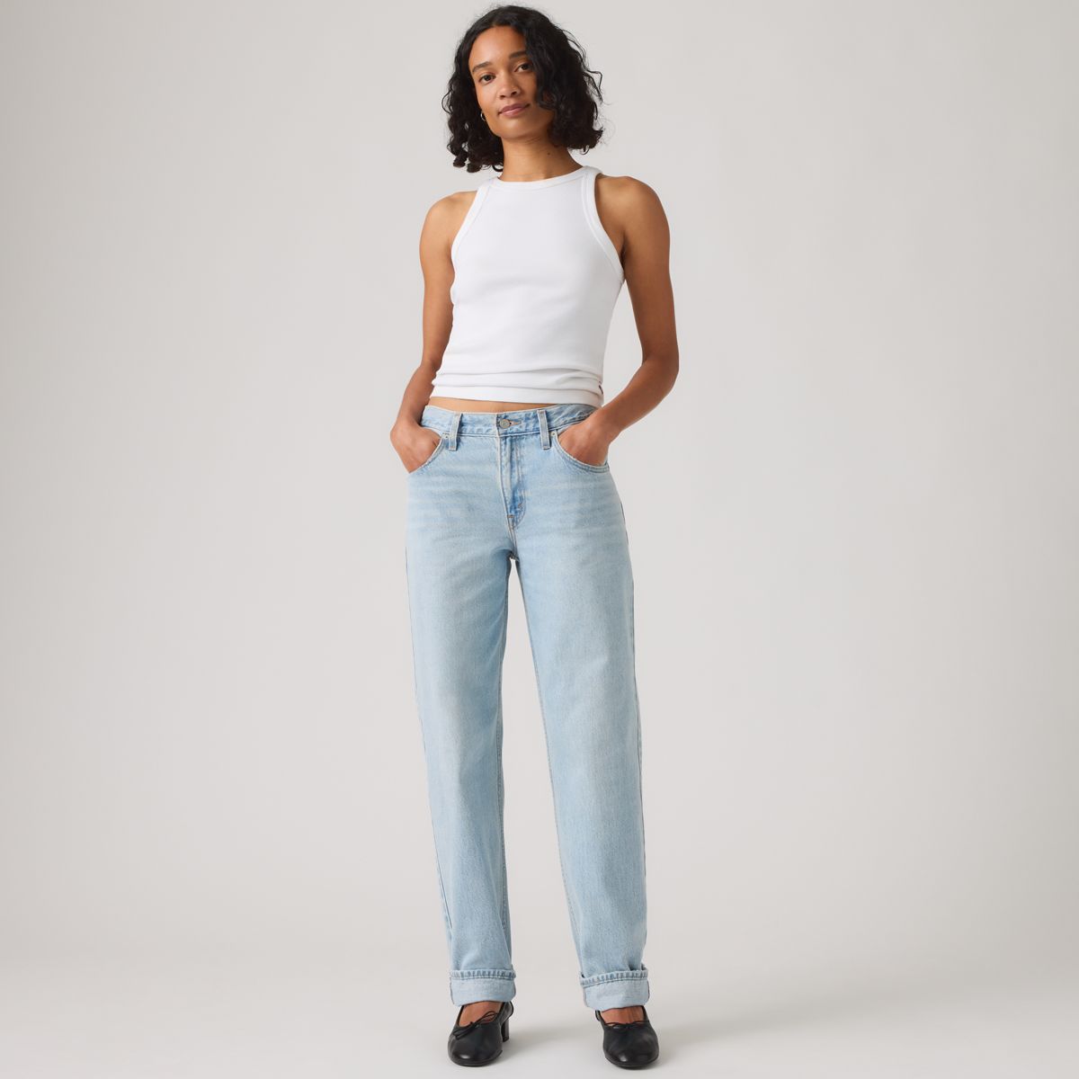 Loose Taper Women's Jeans — Message Sent - Medium Wash