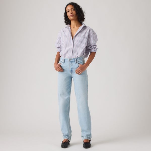 Loose Taper Women's Jeans — Message Sent - Medium Wash