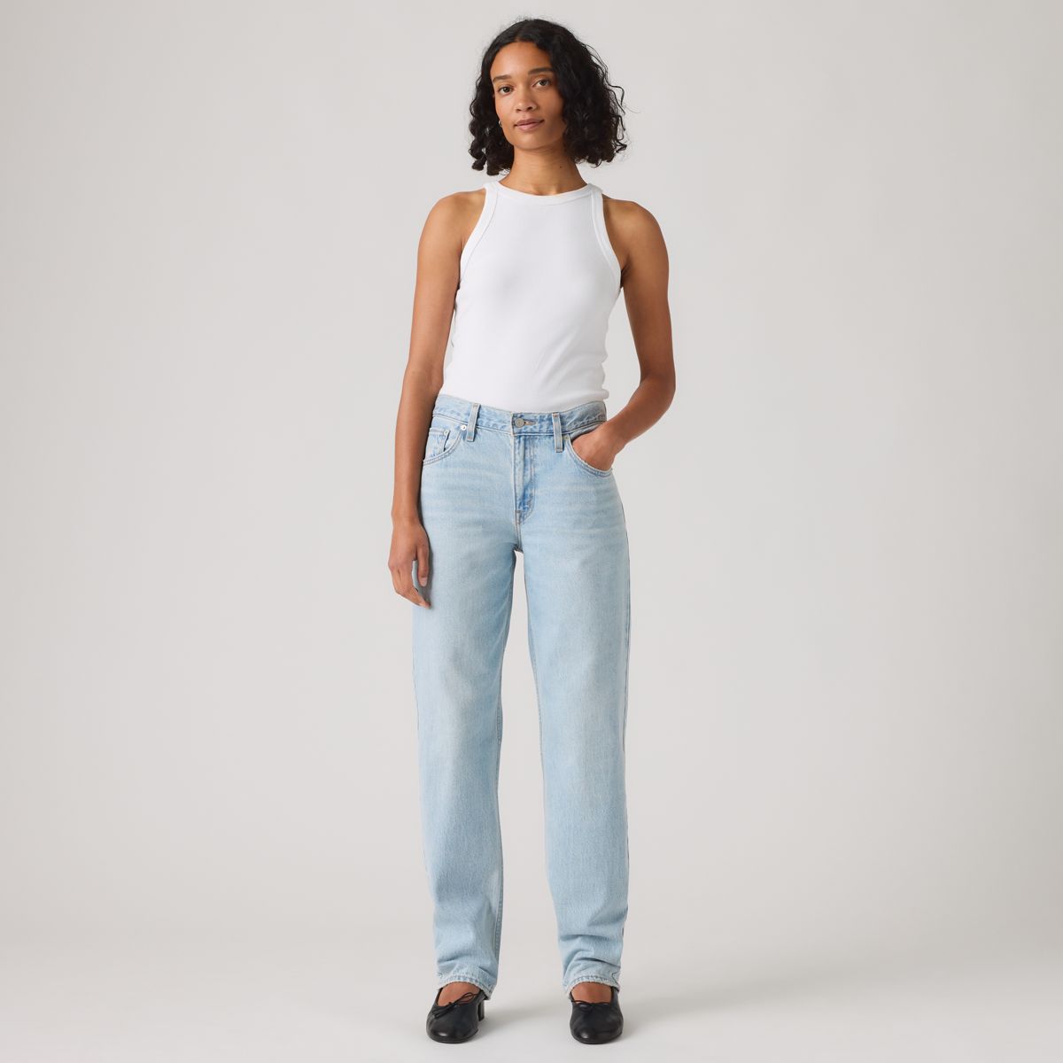 Loose Taper Women's Jeans — Message Sent - Medium Wash