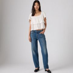 Loose Taper Women's Jeans — Let's Fly - Medium Wash 1
