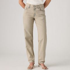 Loose Taper Women's Jeans — New Hire - Tan 3
