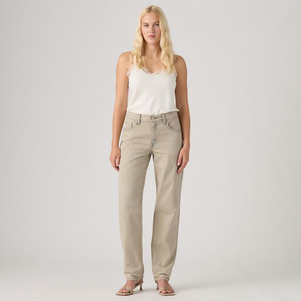 Loose Taper Women's Jeans — New Hire - Tan