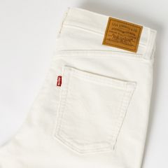 Ribcage Flare Corduroy Jeans — Egret - White 7
