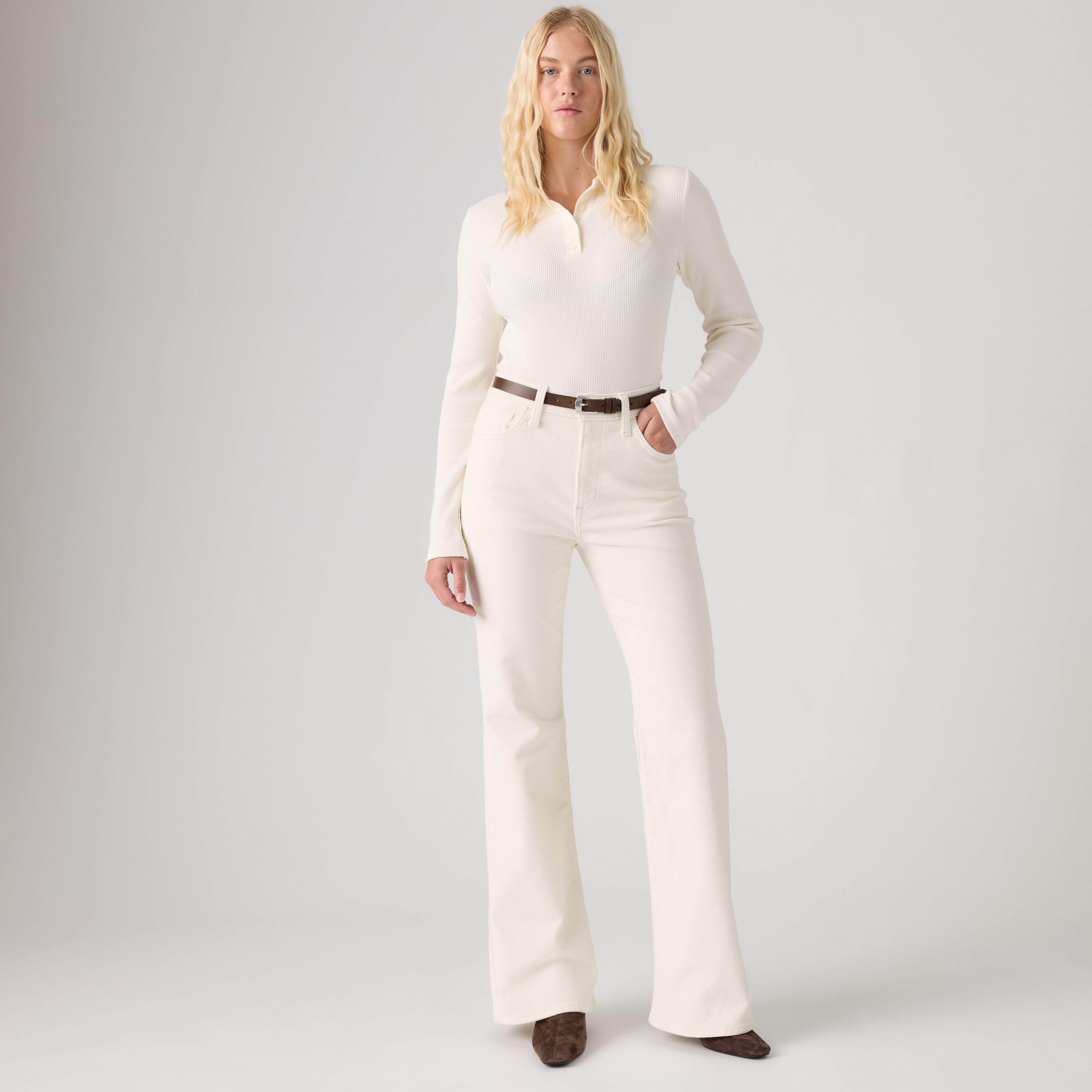 Corduroy Ribcage Flare Jeans 1