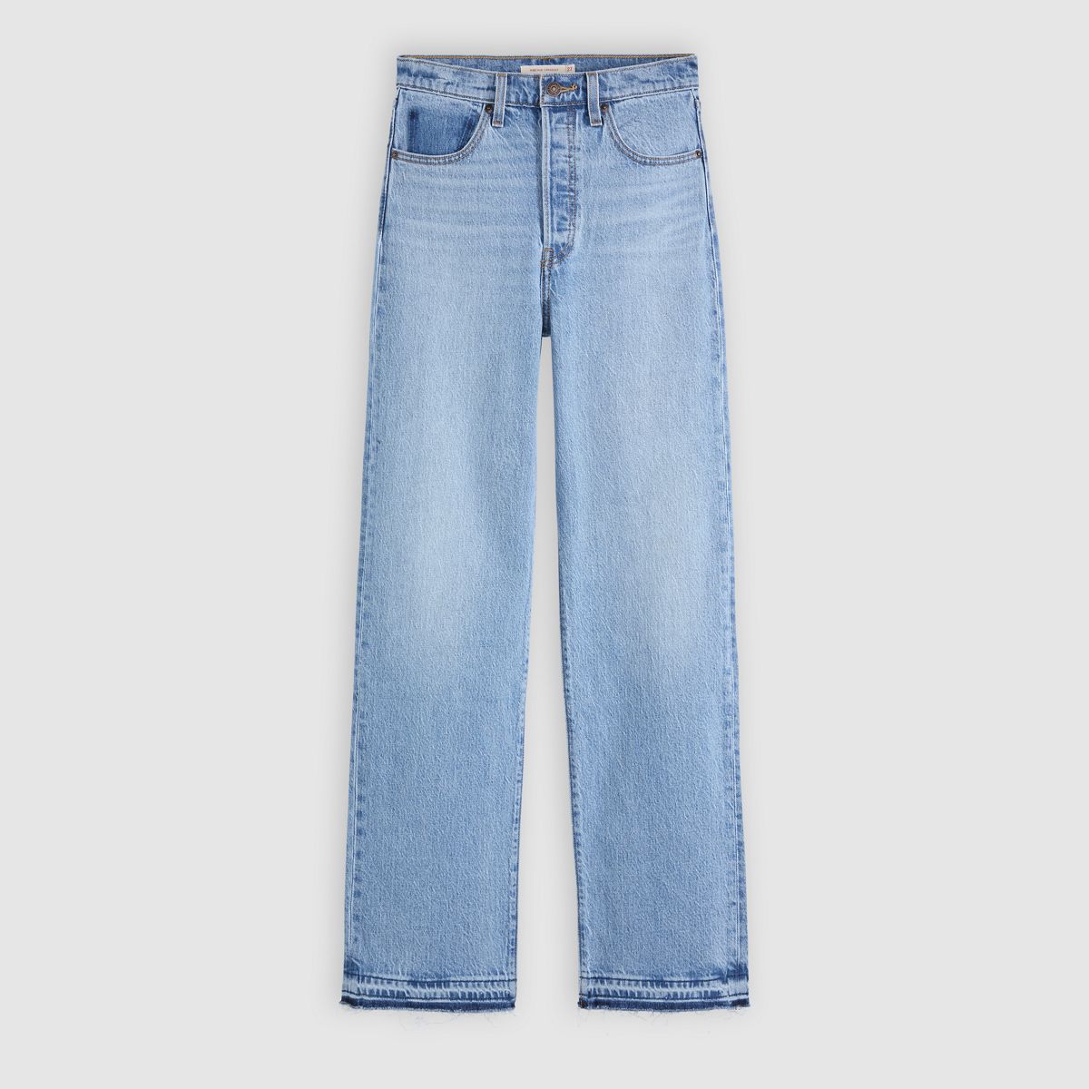Ribcage Straight Full Length Recrafted Women's Jeans — Just One Please - Medium Wash