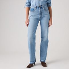 Ribcage Straight Full Length Recrafted Women's Jeans — Just One Please - Medium Wash 2