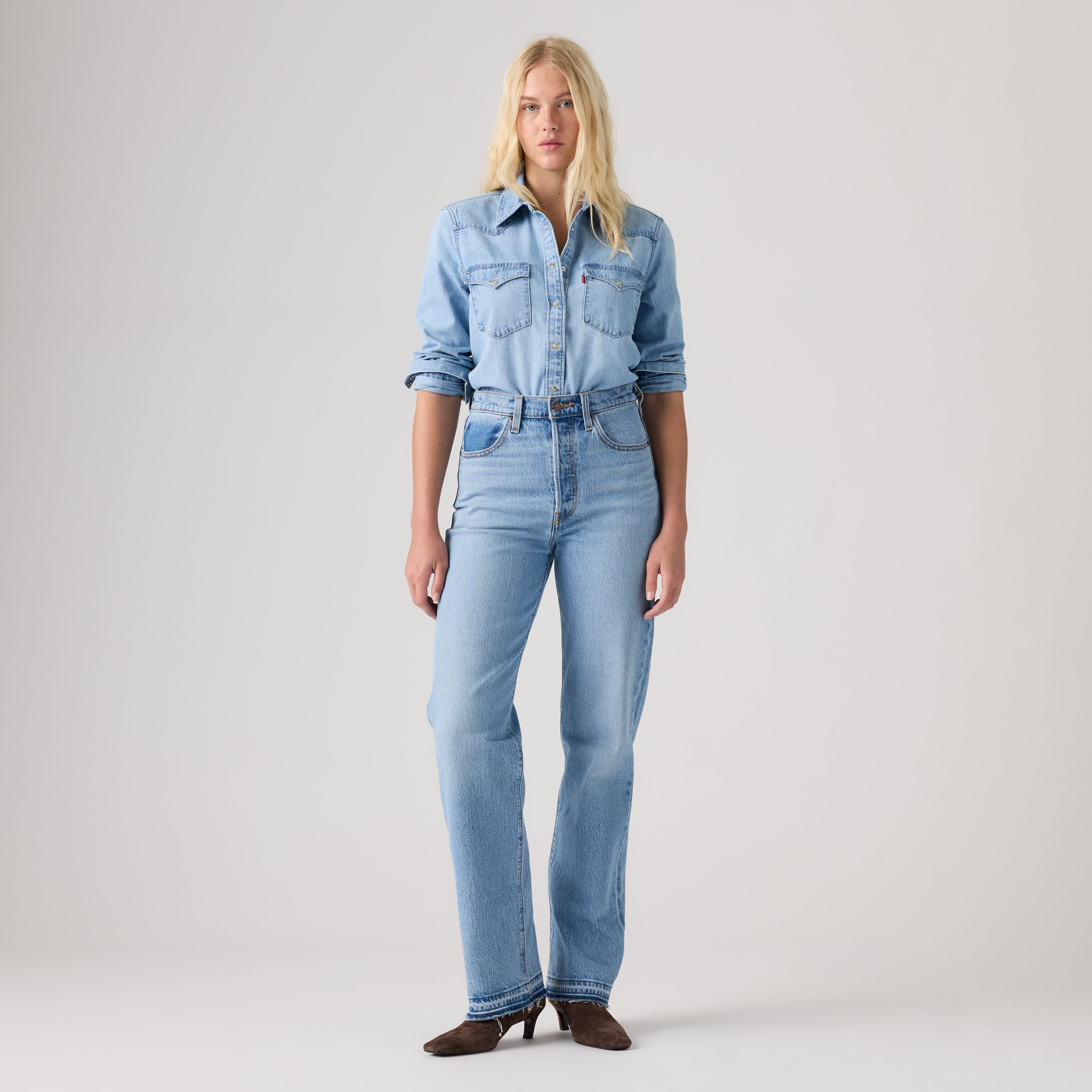 Ribcage Straight Full Length Recrafted Women's Jeans 6