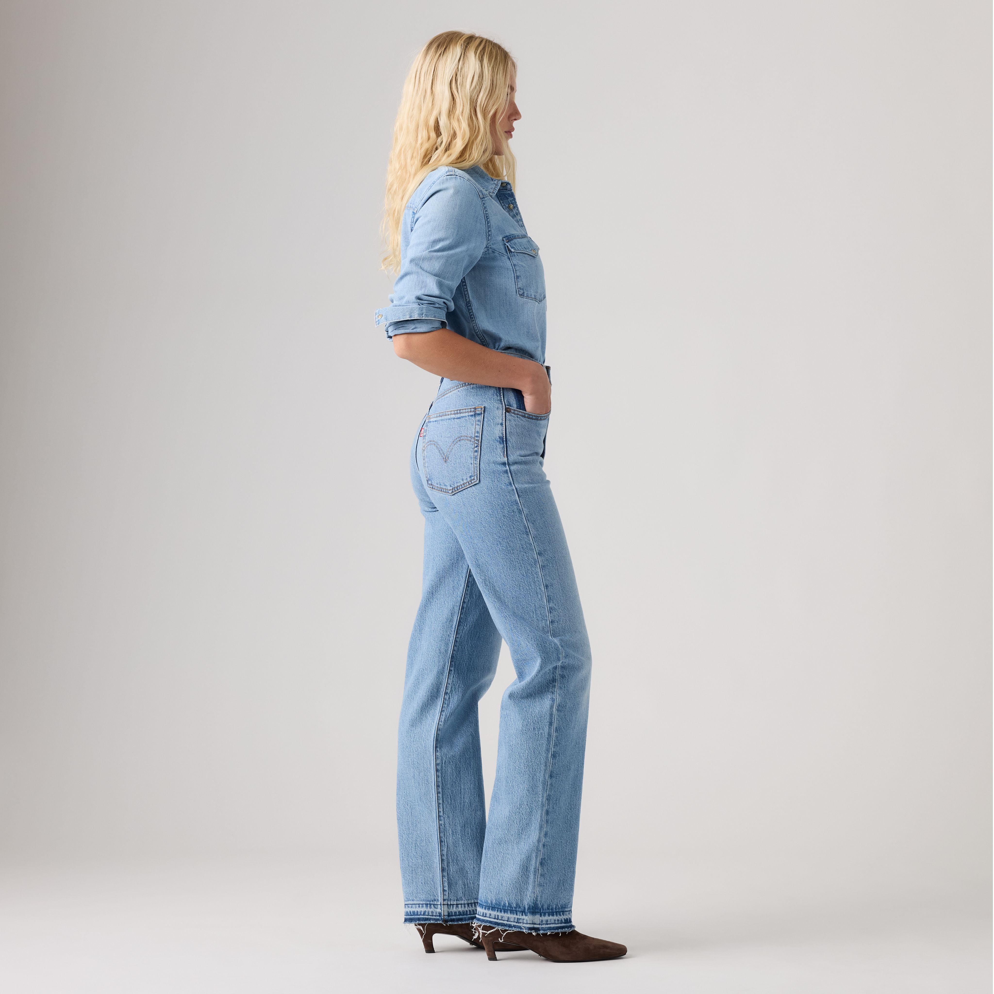Ribcage Straight Full Length Recrafted Women's Jeans 5