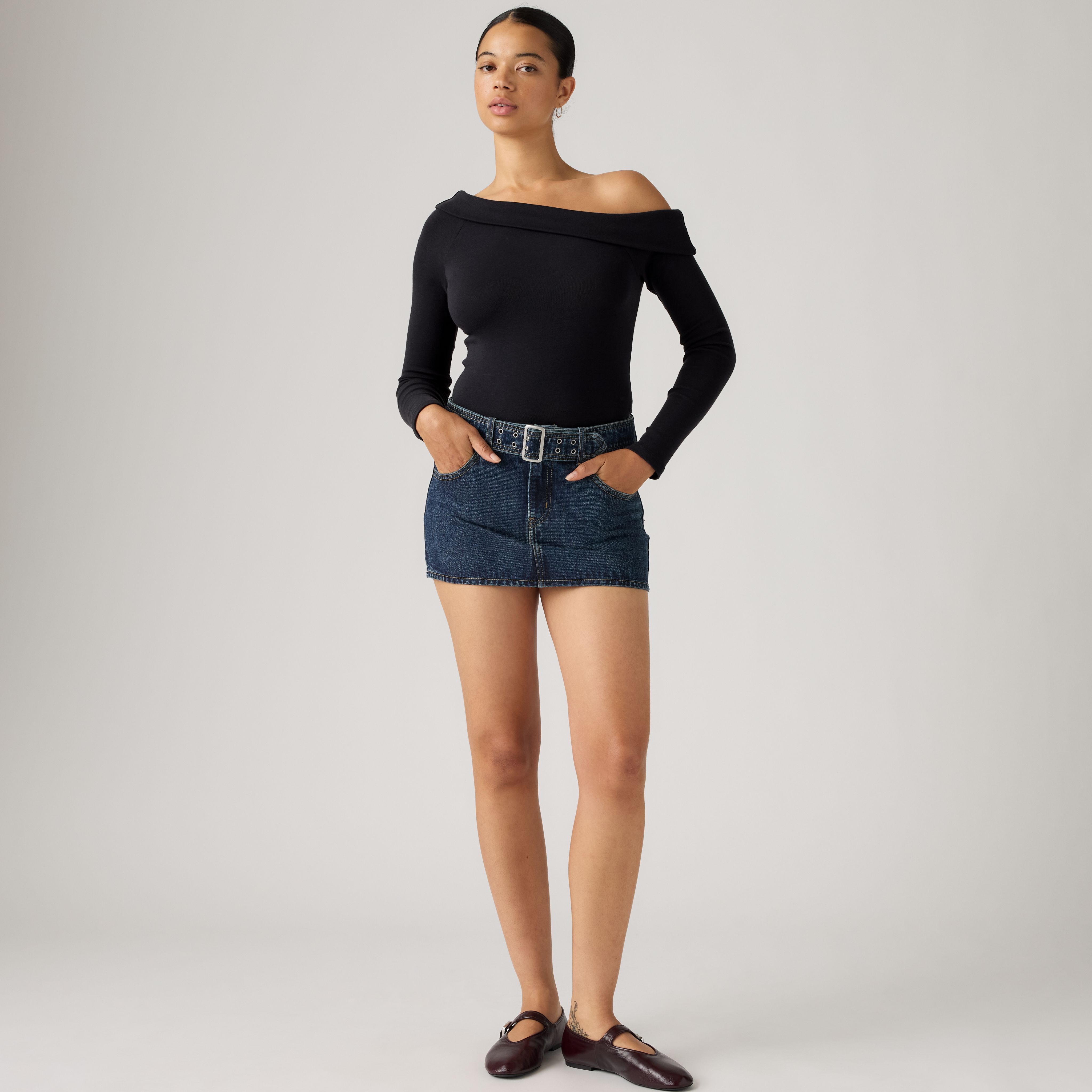 Belted Mini Skirt 1