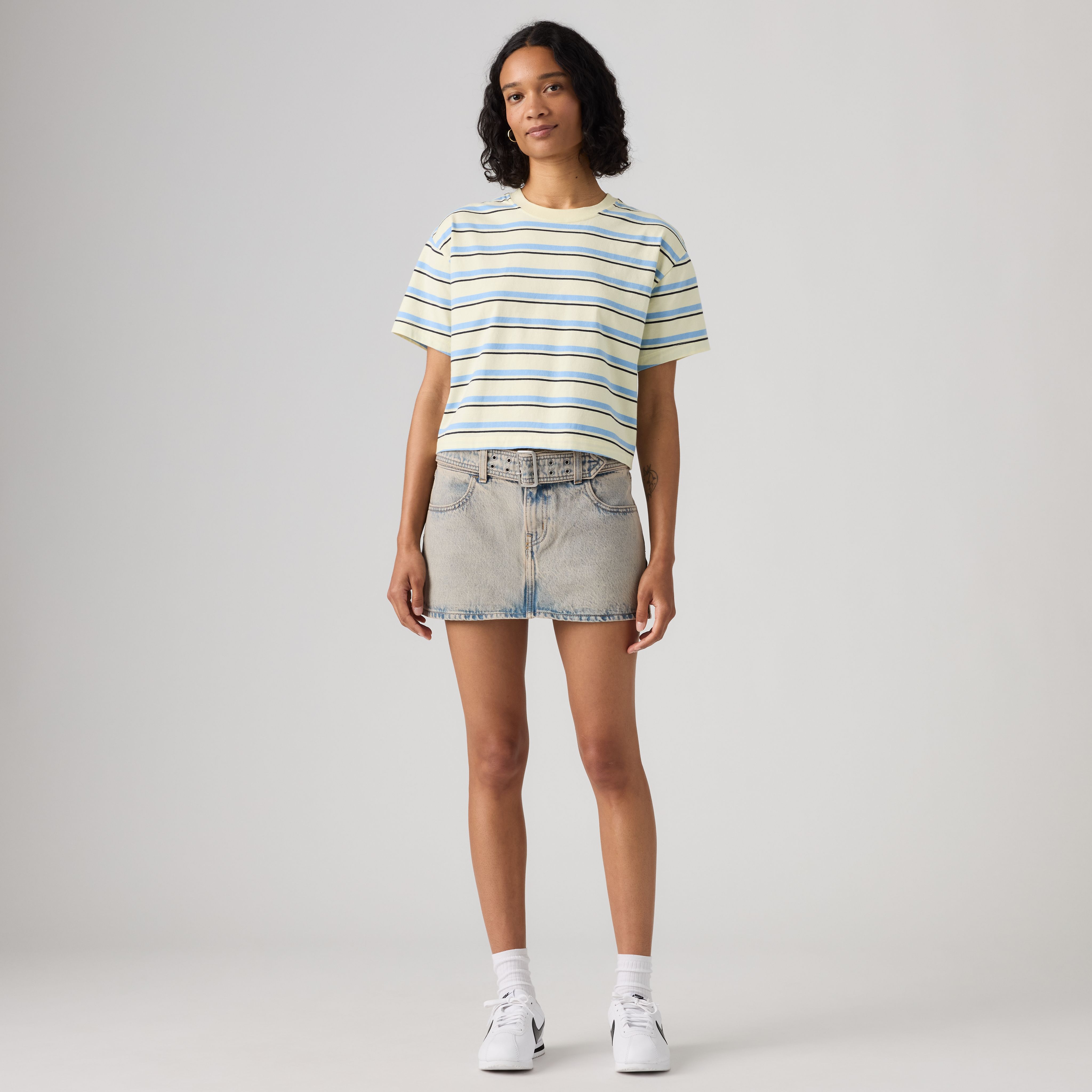 Mini jupe avec ceinture 5