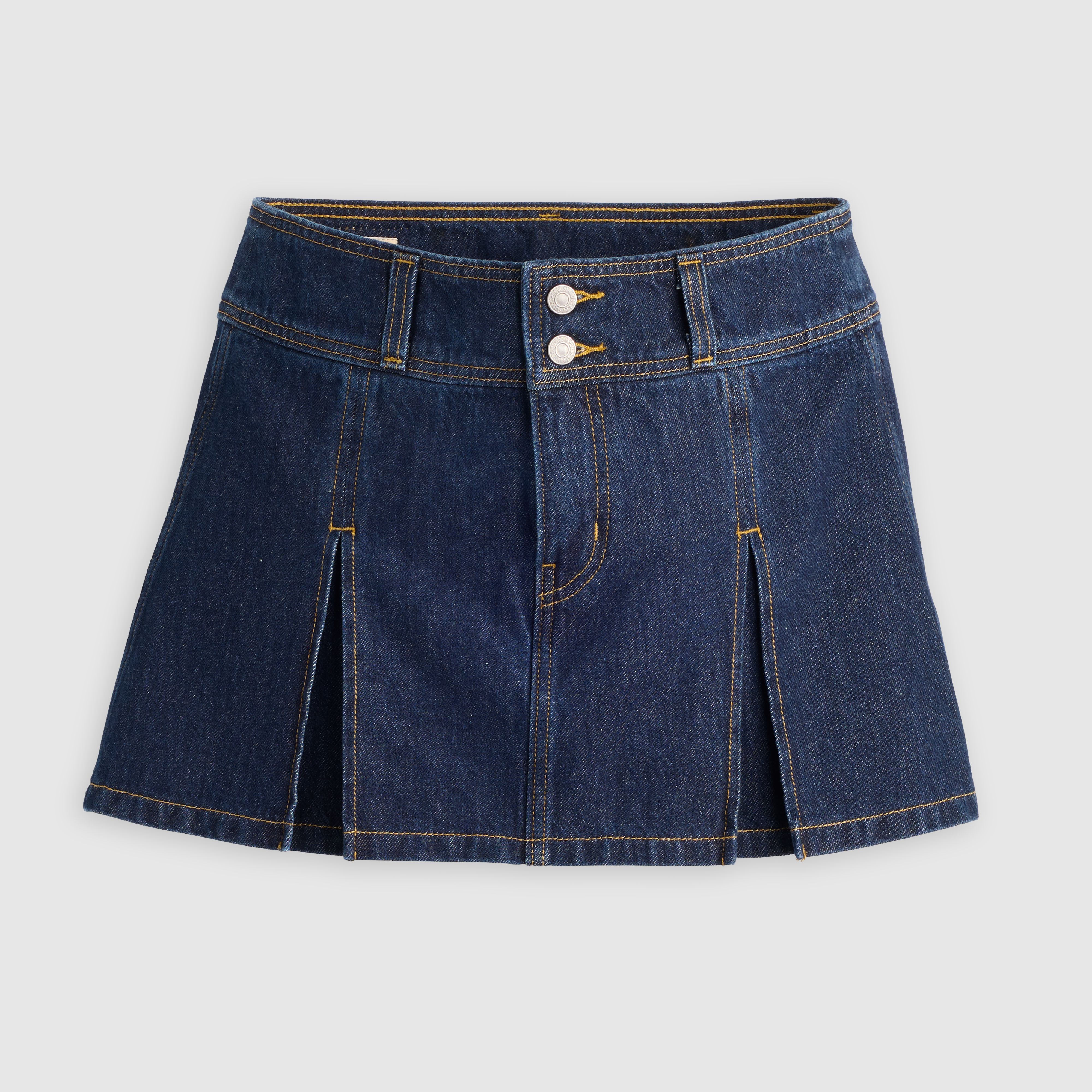 Inverted Pleat Mini Skirt 6