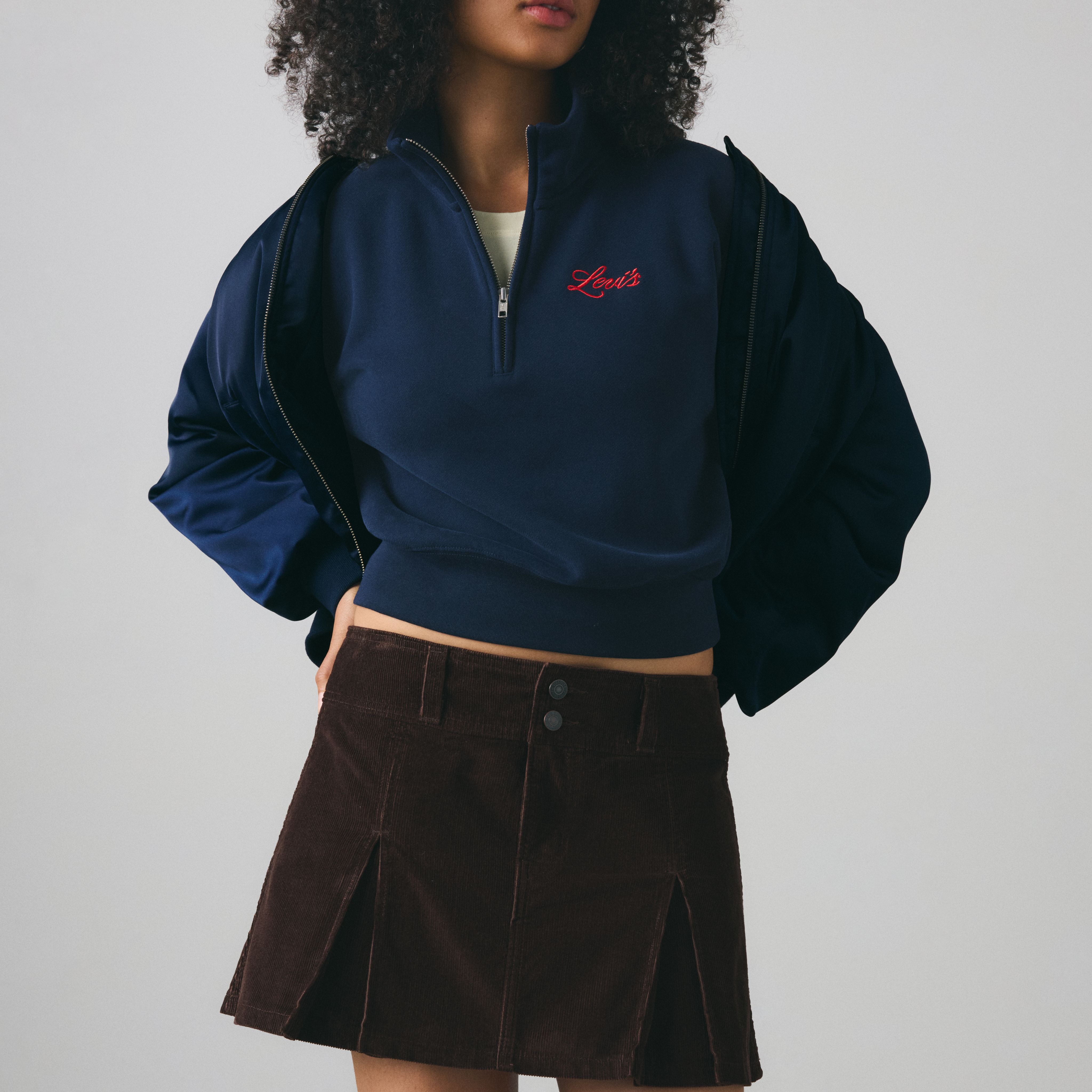 Inverted Pleat Mini Skirt 2