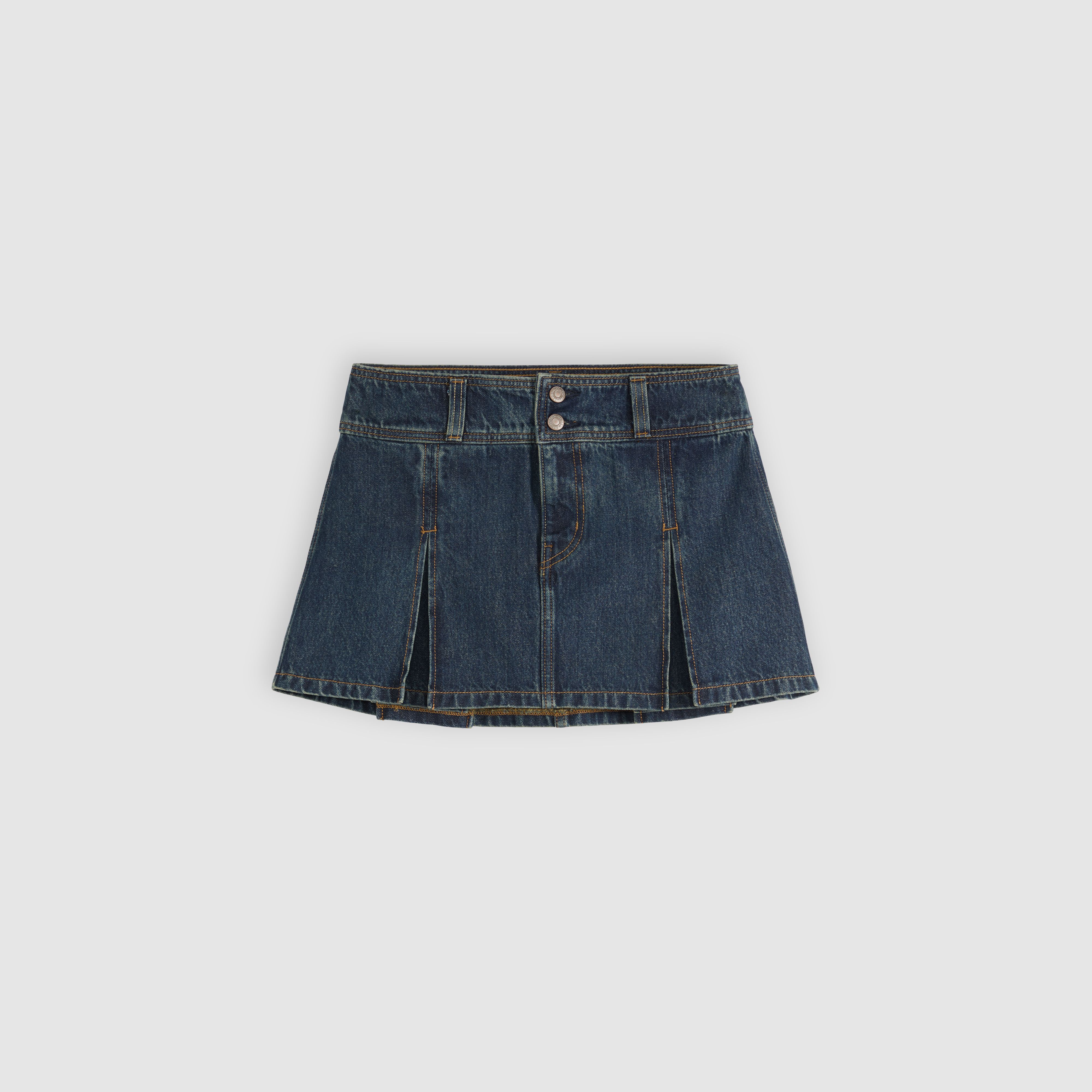 Inverted Pleat Mini Skirt 6