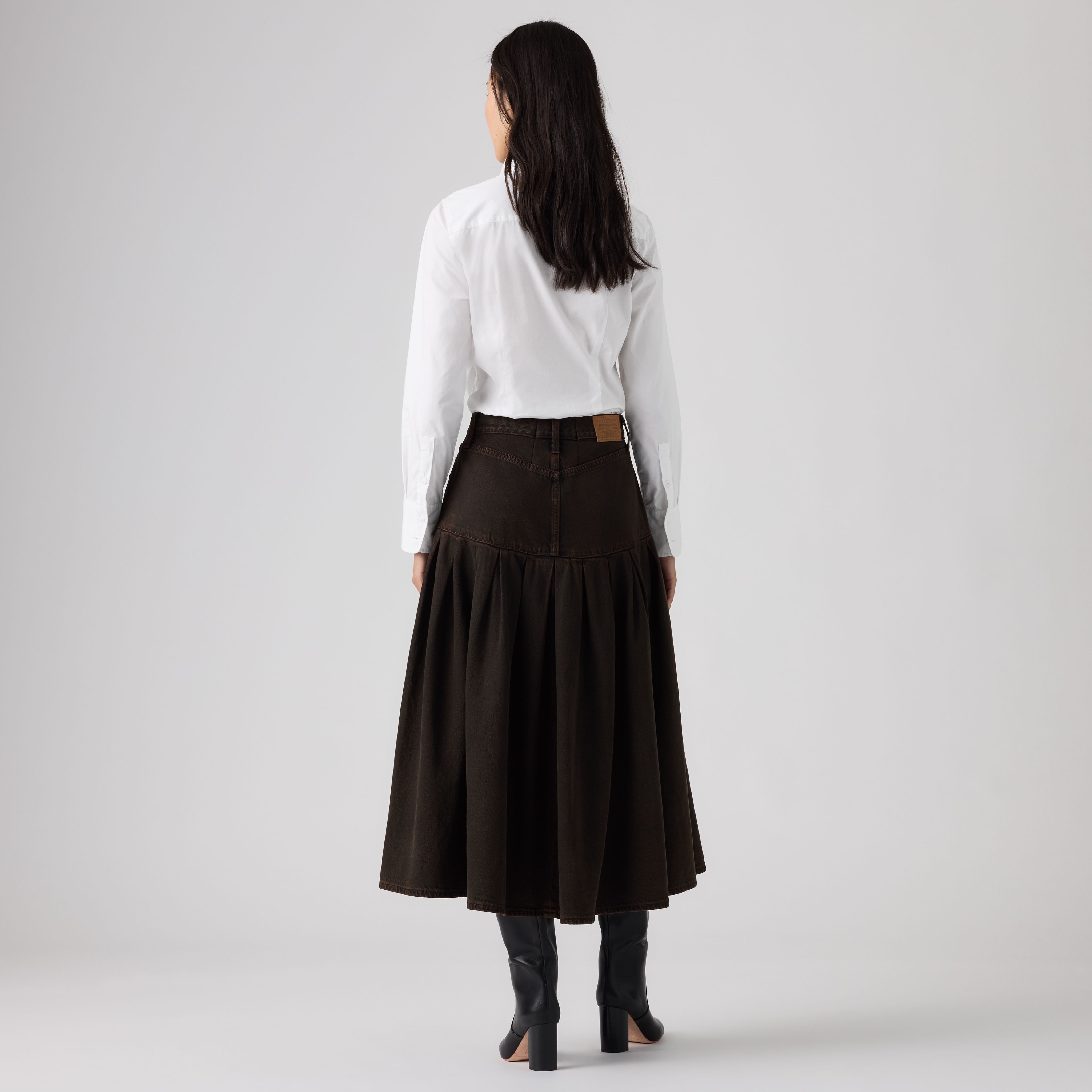 Yoked Pleated Skirt 3