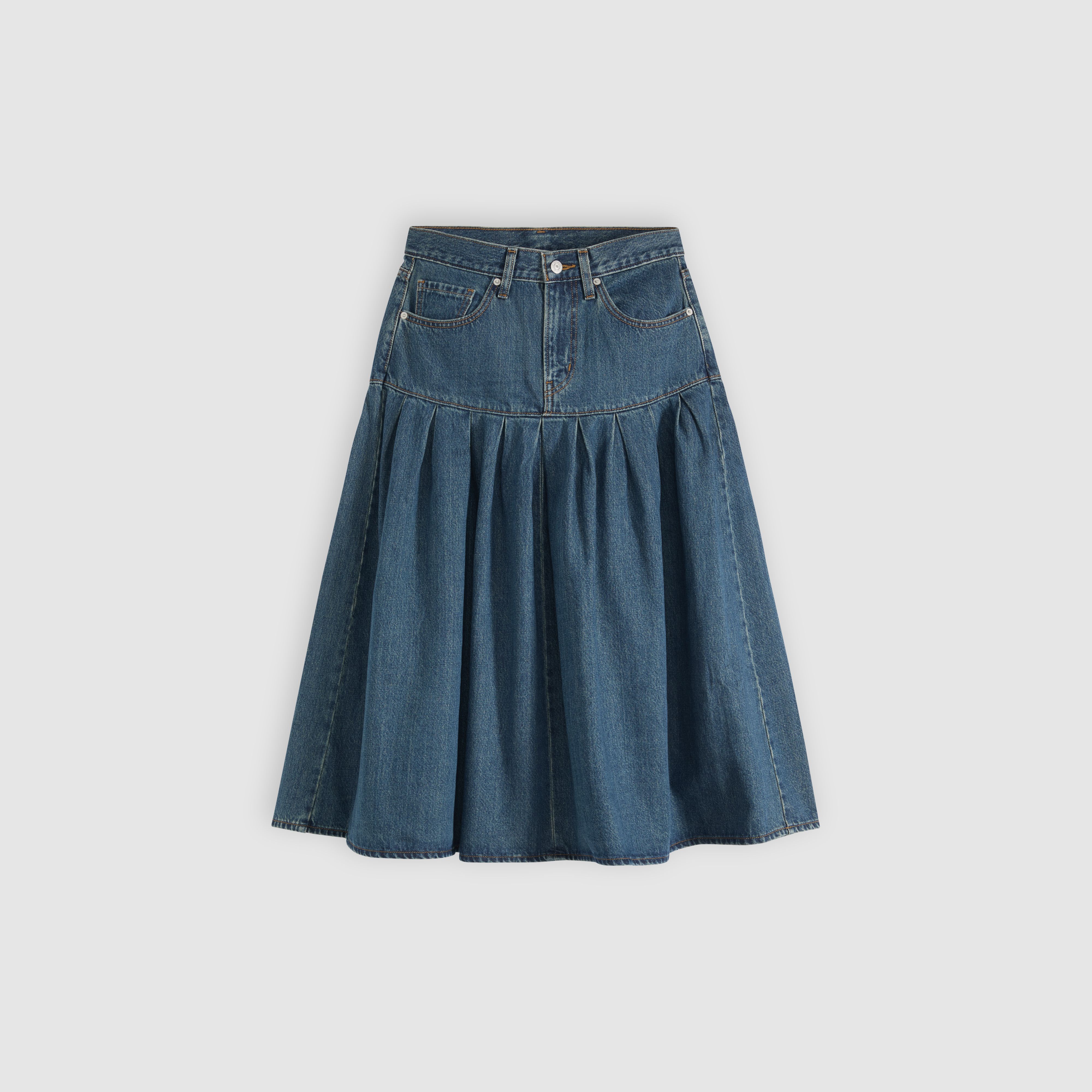 Yoked Pleated Skirt 6