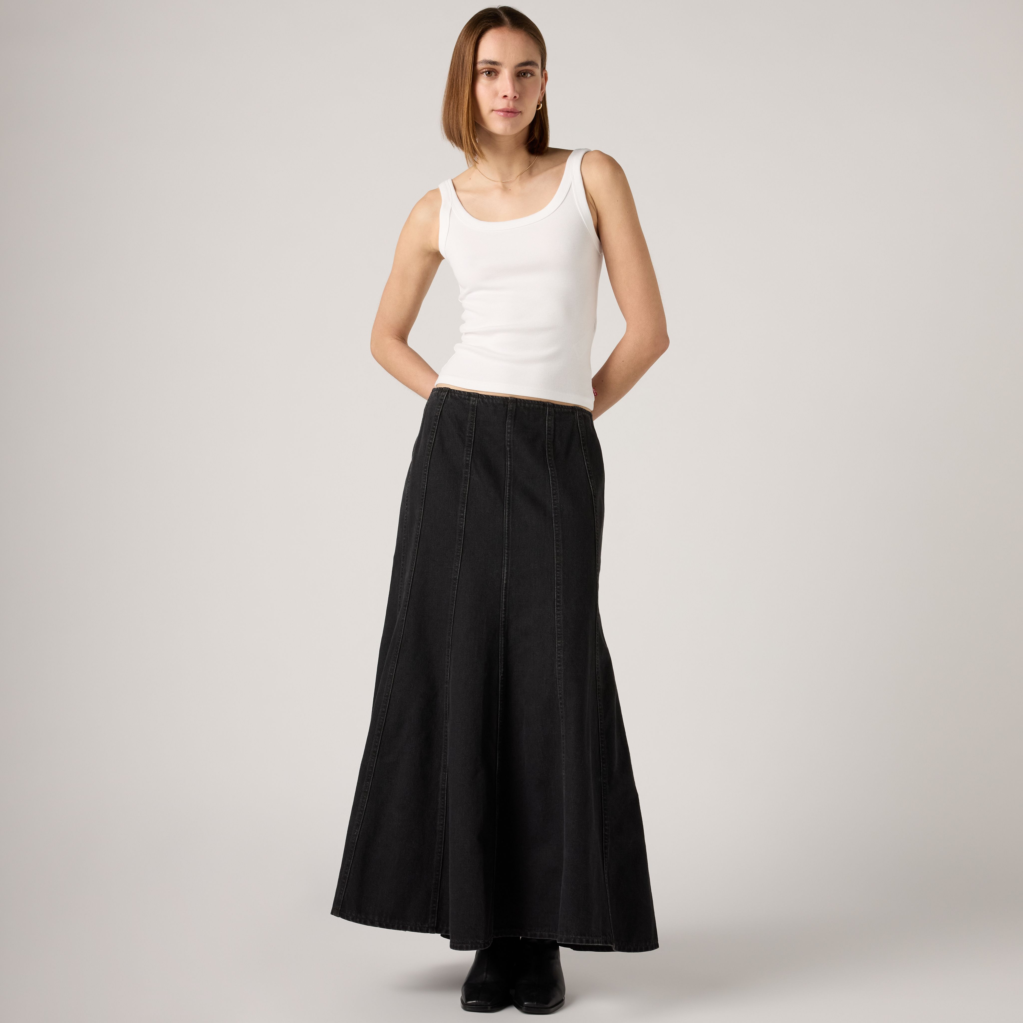 Seamed Flare Skirt 1