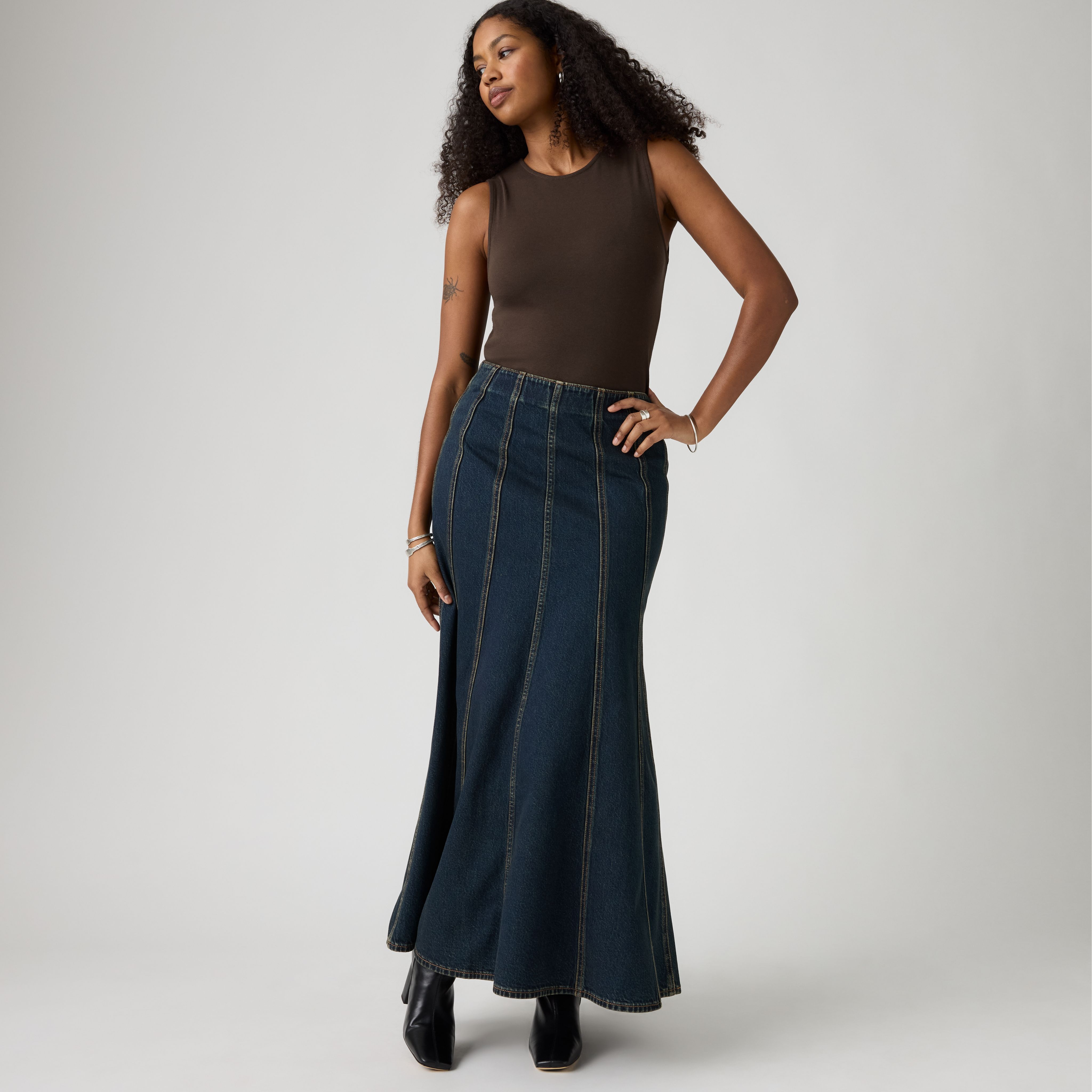 Seamed Flare Skirt 1