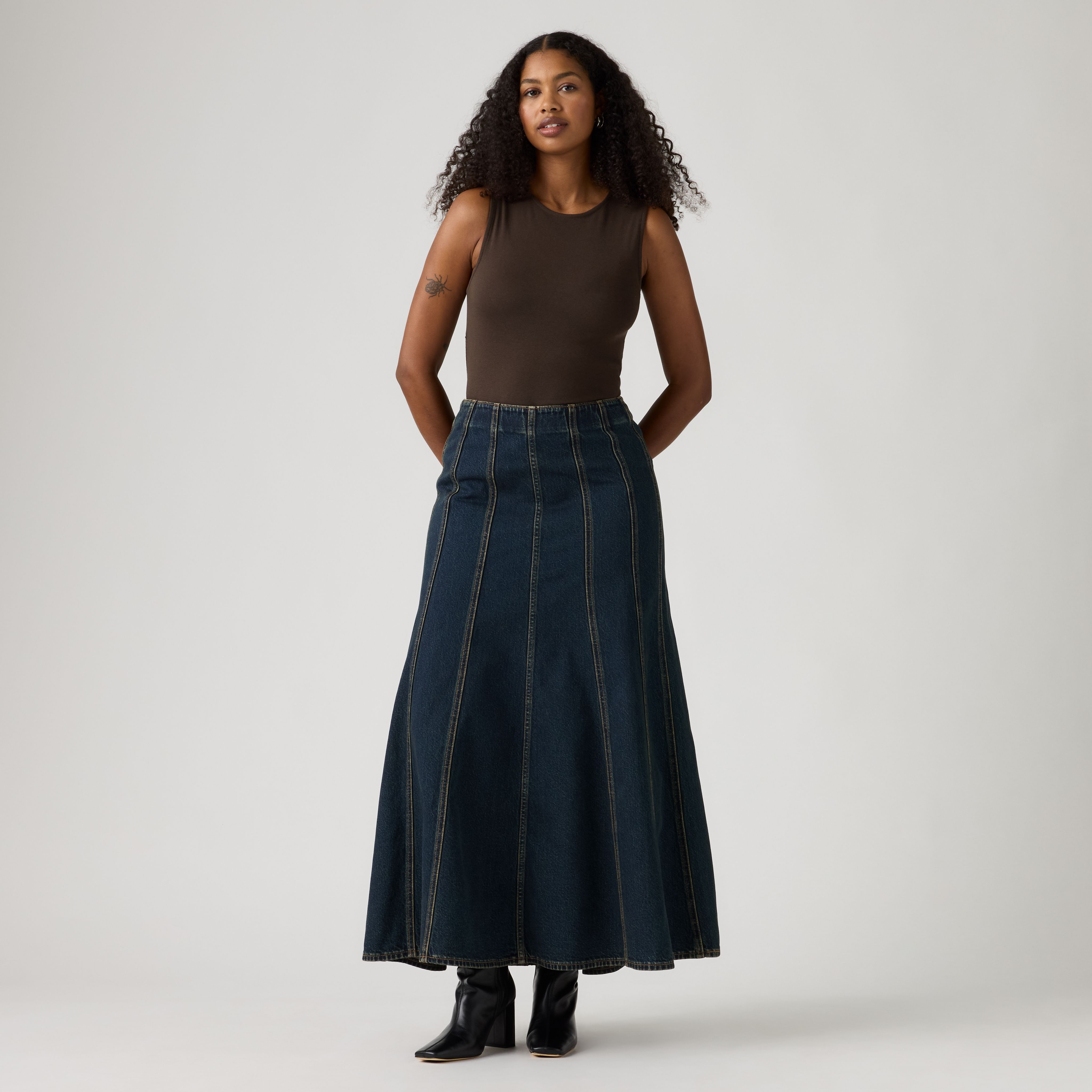 Seamed Flare Skirt 5