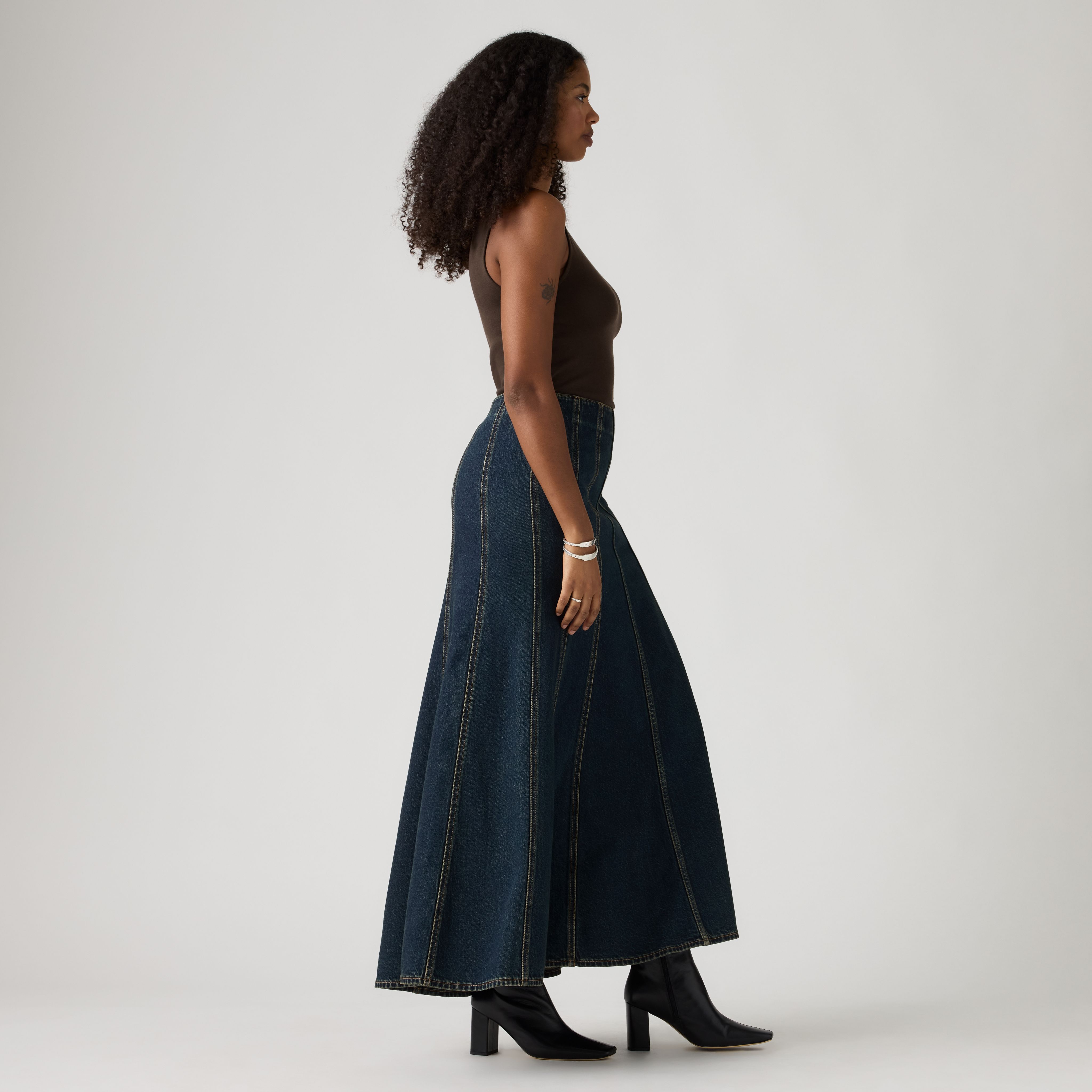 Seamed Flare Skirt 4