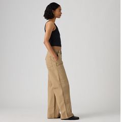 Workwear Loose Straight Pants — Canvas Kelp - Tan 4