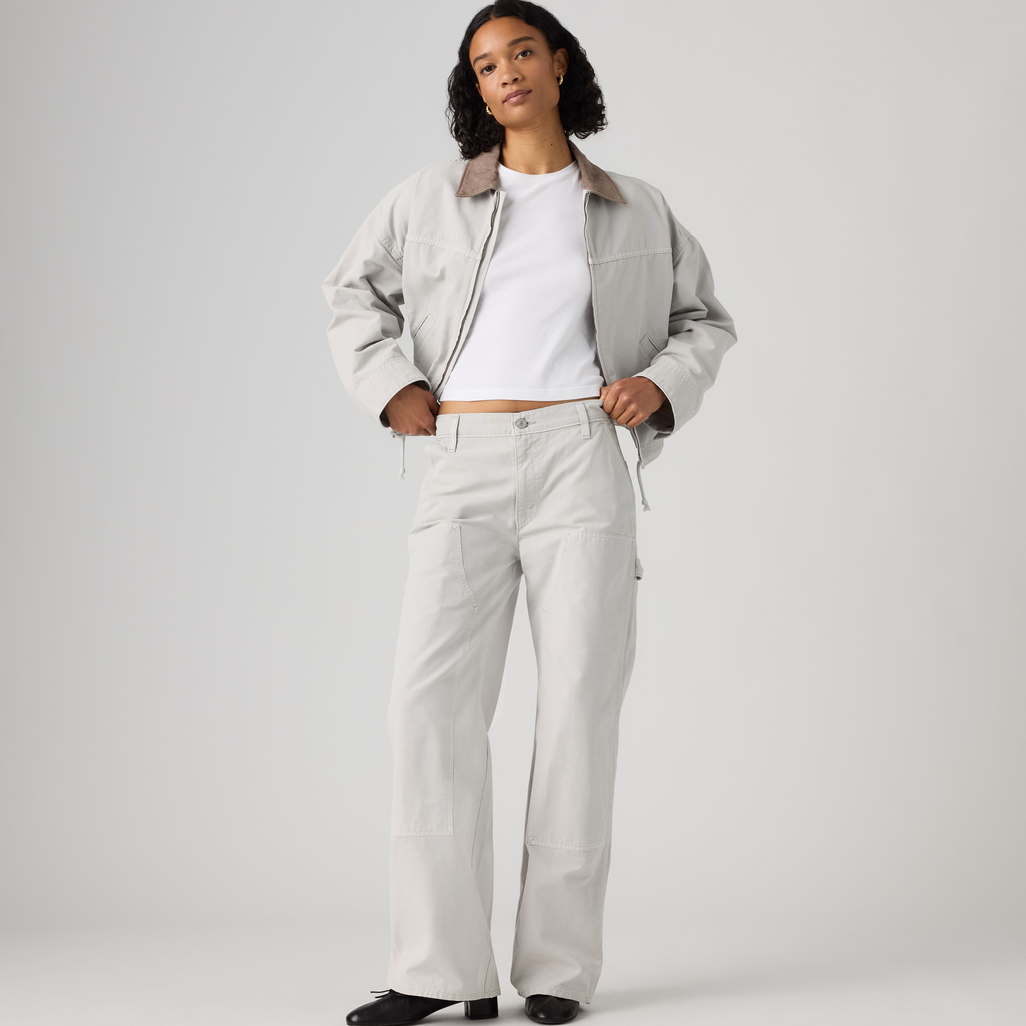 Workwear Loose Straight Pants 1