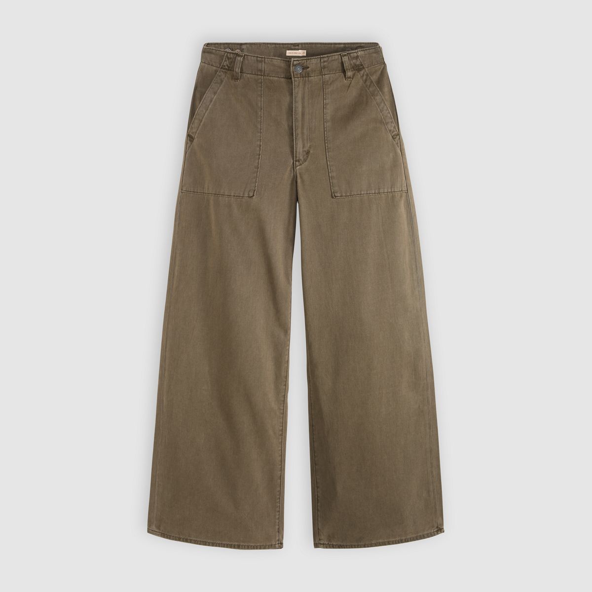 Cinch Wide-Leg Fatigue Pants — Tencel Canteen Gd - Brown
