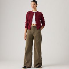 Cinch Wide-Leg Fatigue Pants — Tencel Canteen Gd - Brown 1