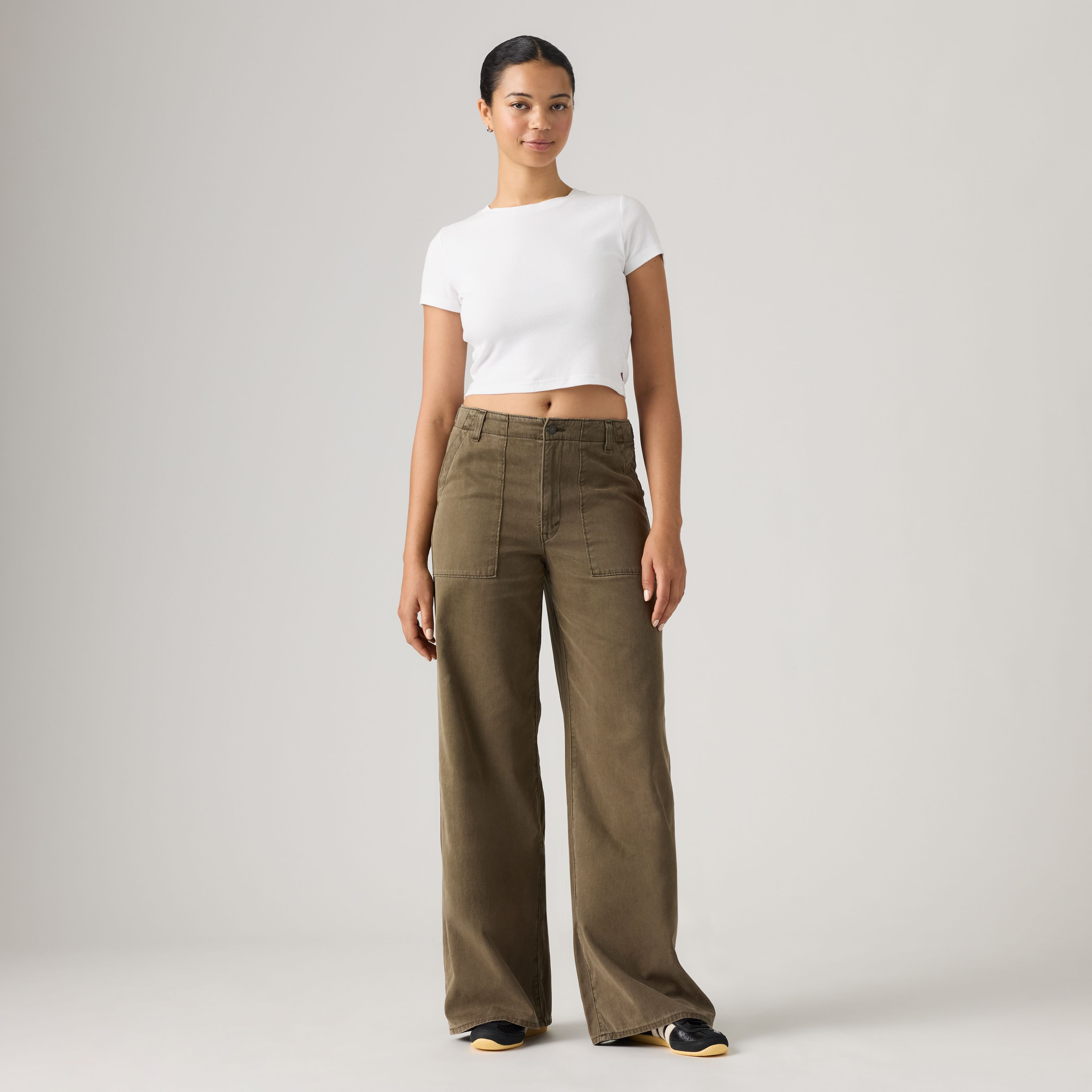 Cinch Wide-Leg Fatigue Pants