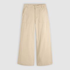 Cinch Wide-Leg Fatigue Pants — Tencel White Pepper - Tan 7