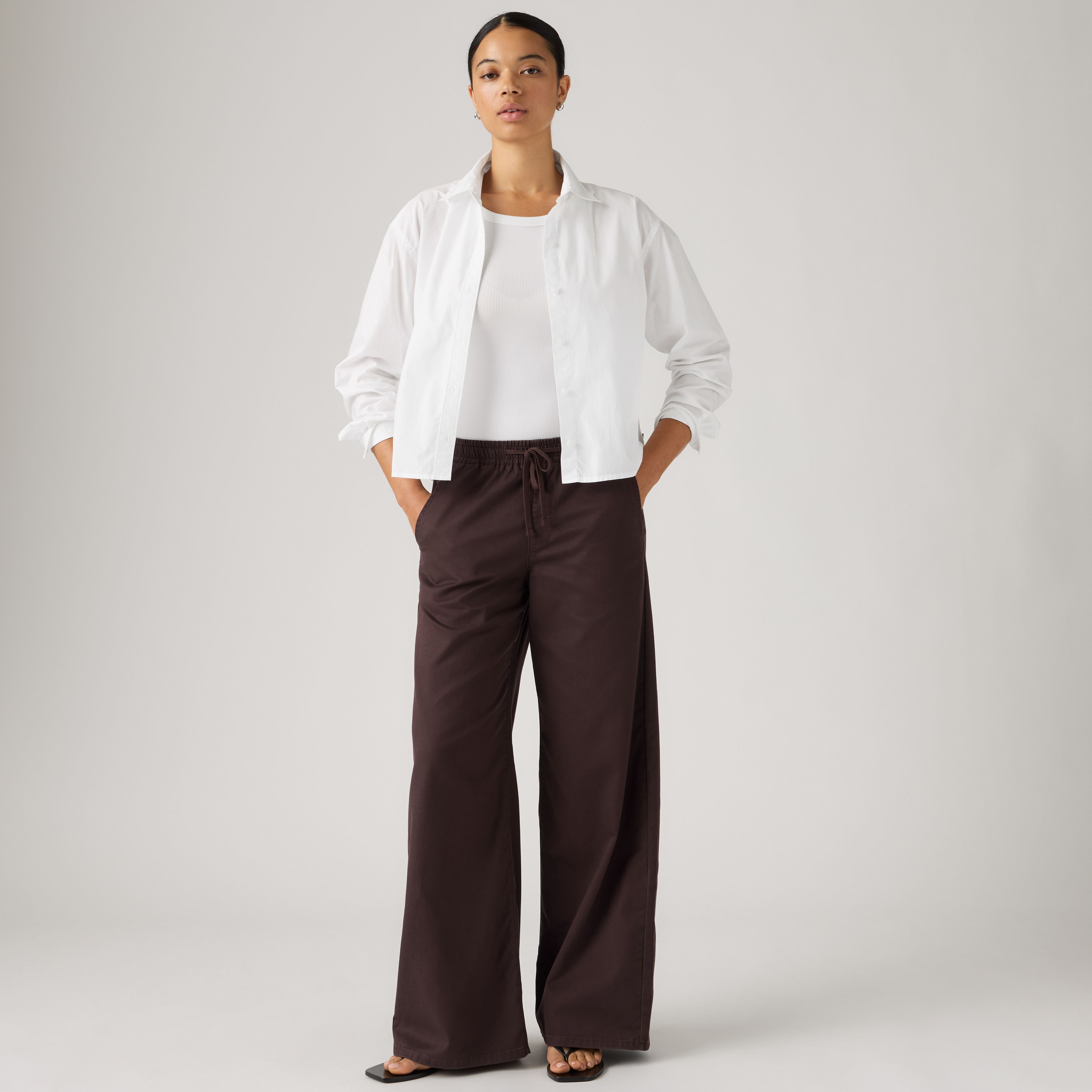 Essential Wide-Leg Pants (Plus Size) 1