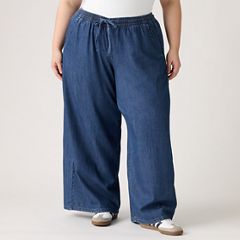 Essential Wide-Leg Pants (Plus Size) — Bon Voyage - Dark Wash 2