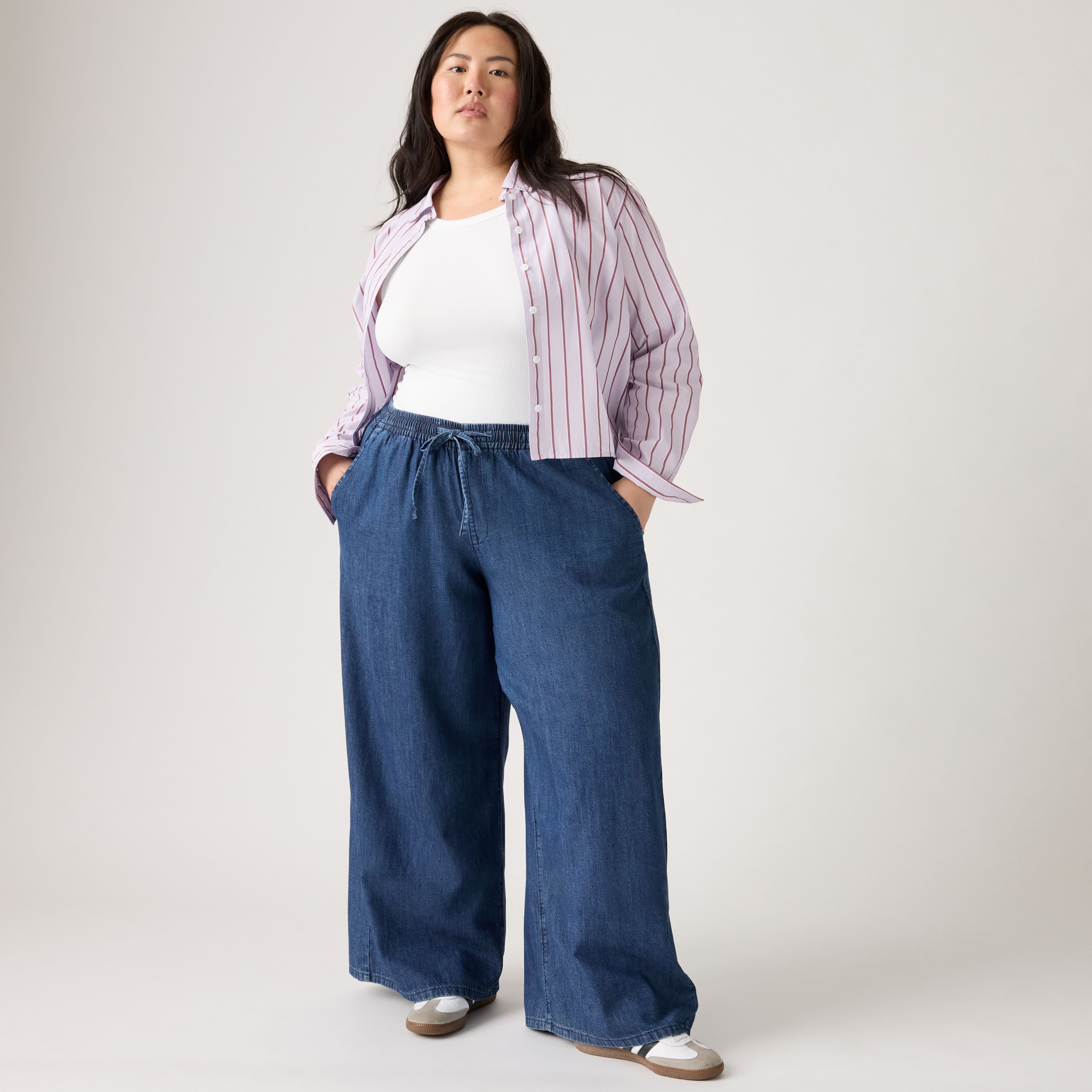 Essential Wide-Leg Pants (Plus Size) 1
