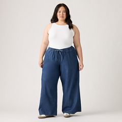 Essential Wide-Leg Pants (Plus Size) — Bon Voyage - Dark Wash 5