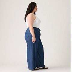 Essential Wide-Leg Pants (Plus Size) — Bon Voyage - Dark Wash 4