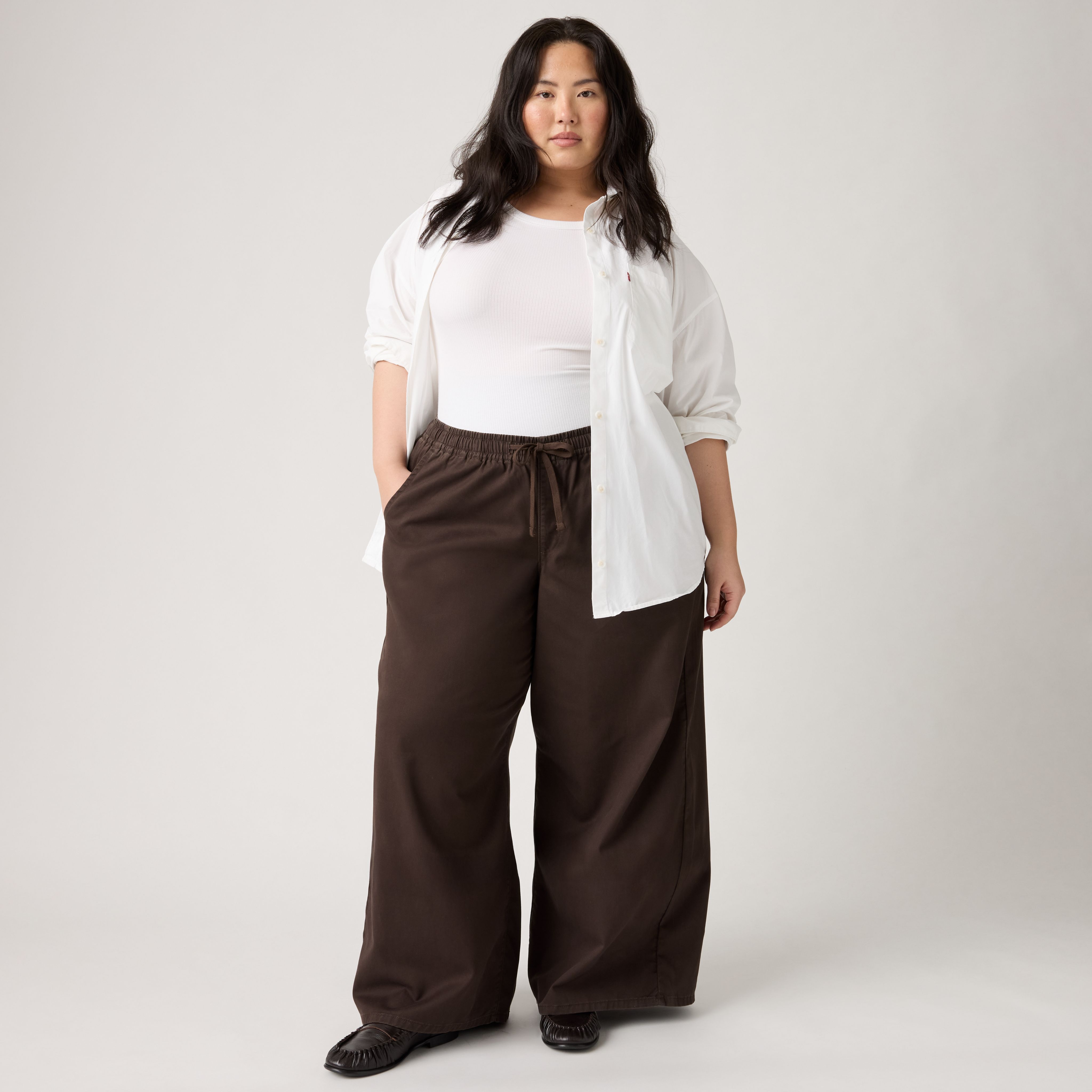 Essential Wide-Leg Pants (Plus Size) 1