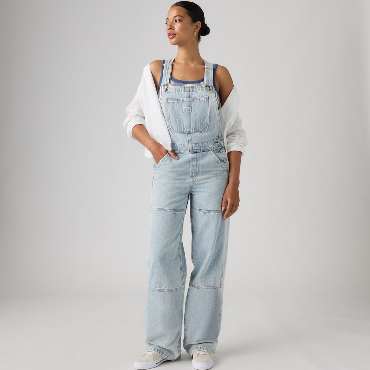 Utility Overalls — Abraided Art Stone - Light Wash