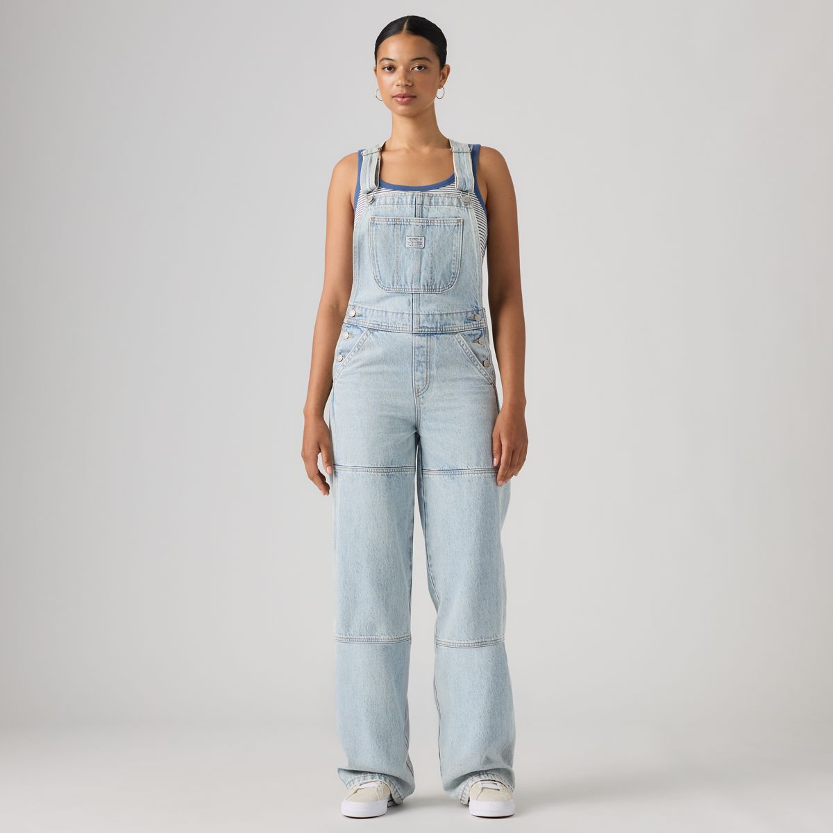Utility Overalls — Abraided Art Stone - Light Wash