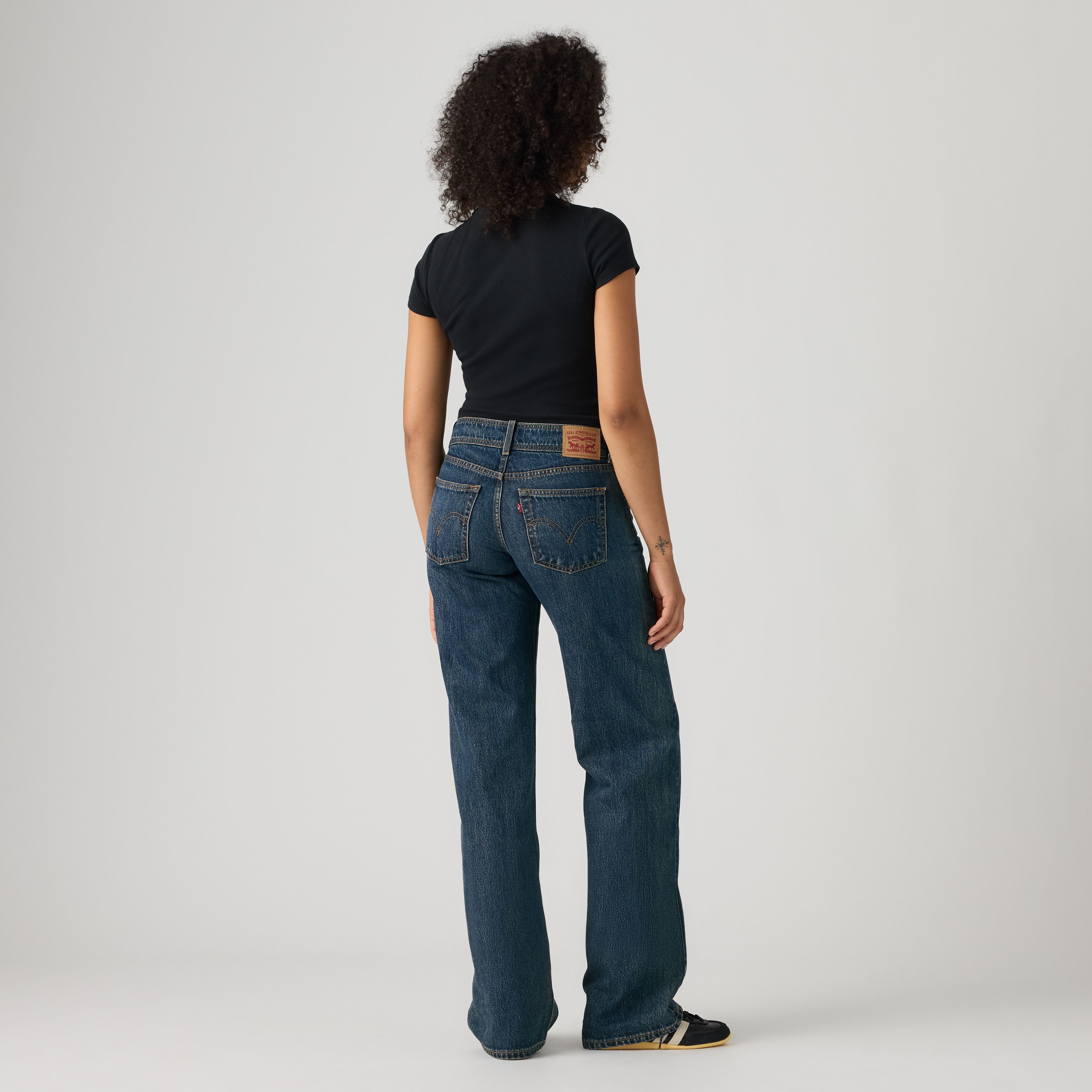 Jeans loose super-bassi con cintura 3