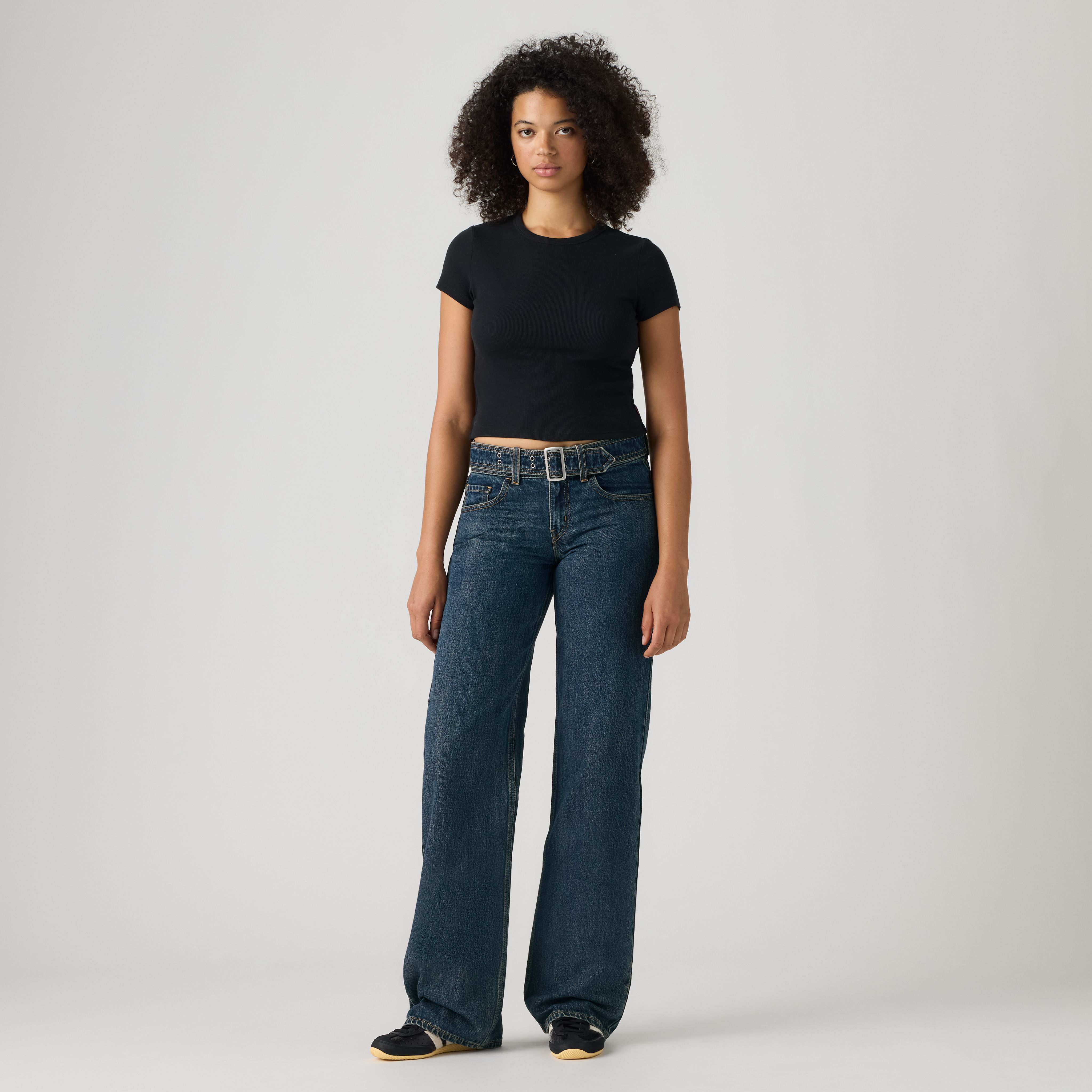 Jeans loose super-bassi con cintura 5
