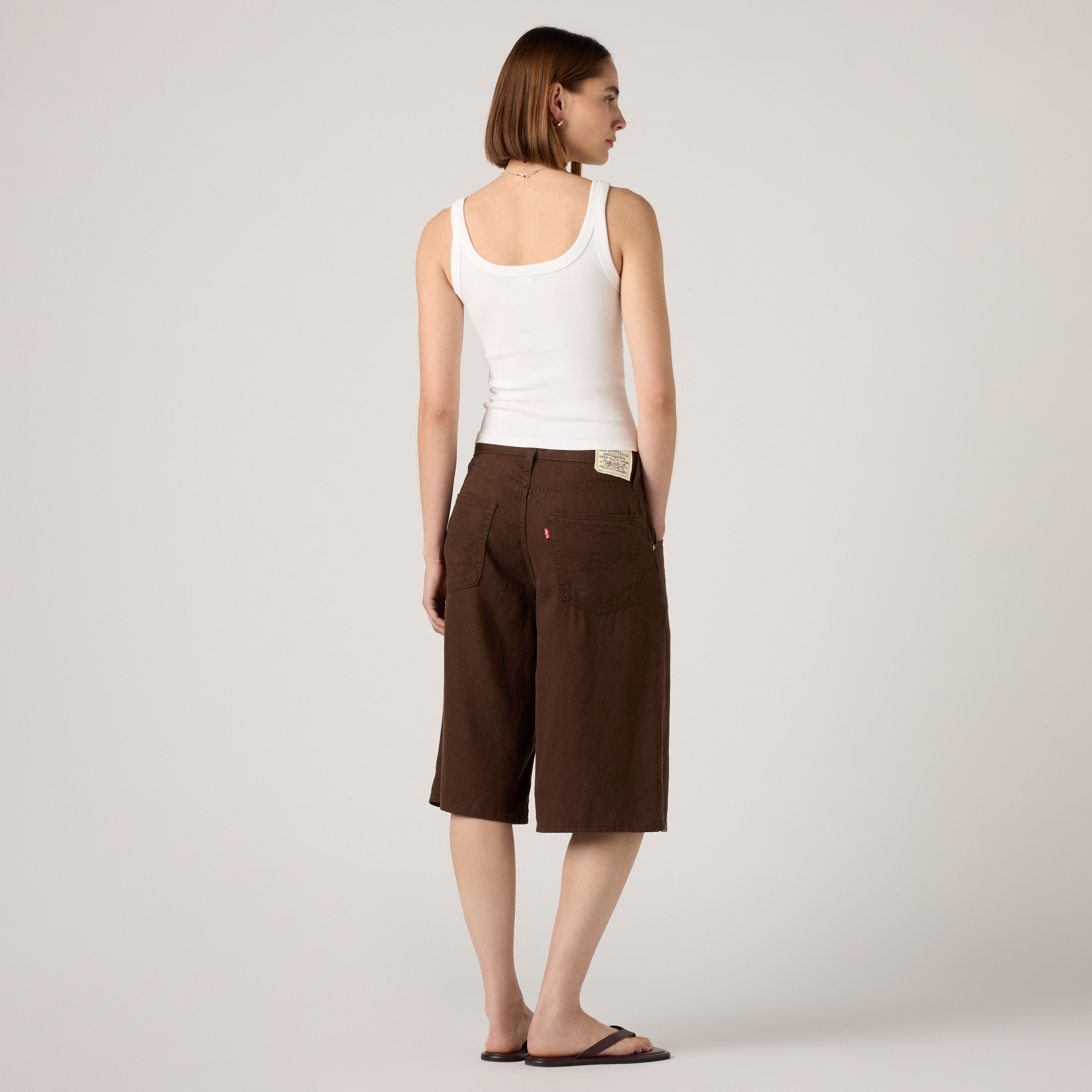 Super Baggy Long Linen Shorts 3