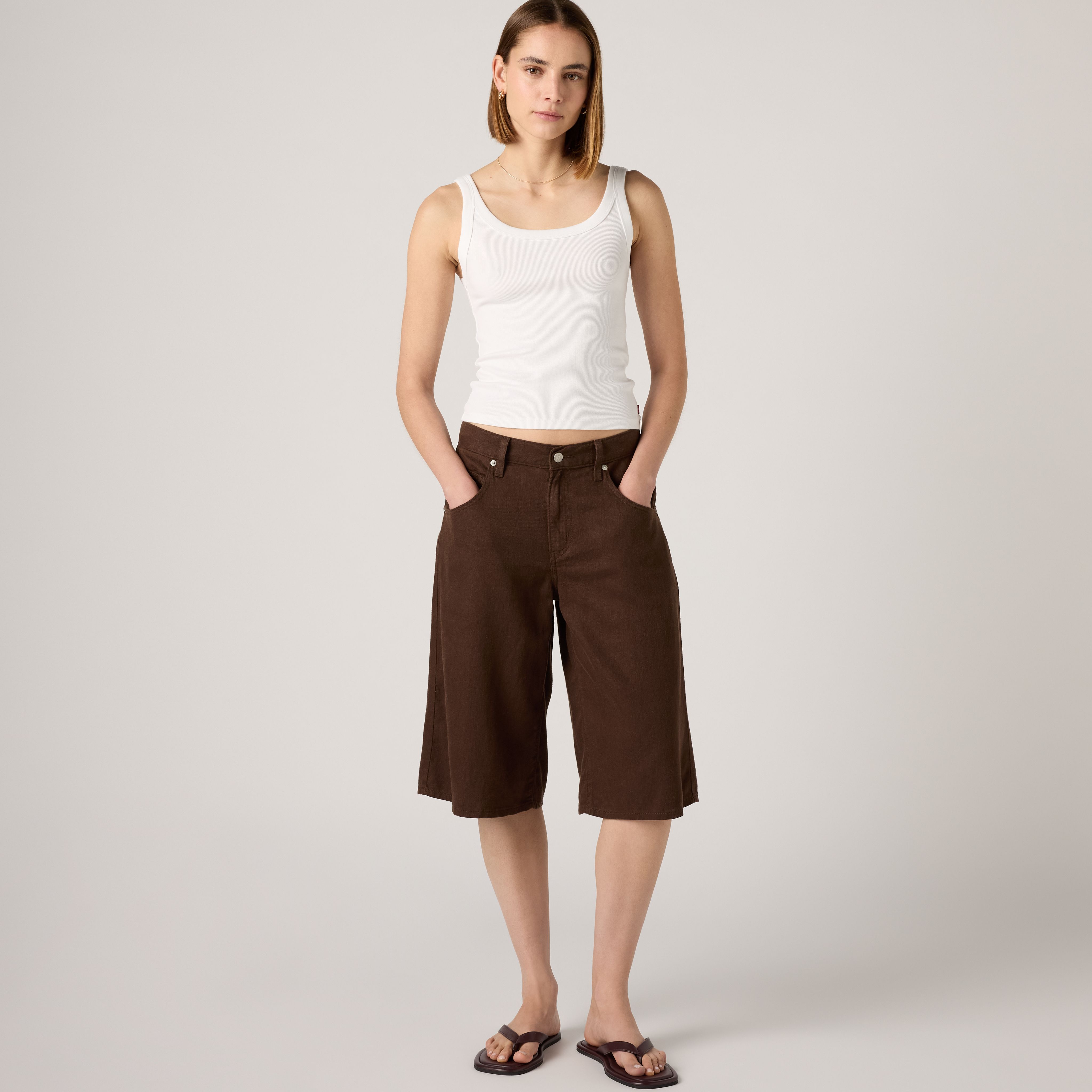Super Baggy Long Linen Shorts 1