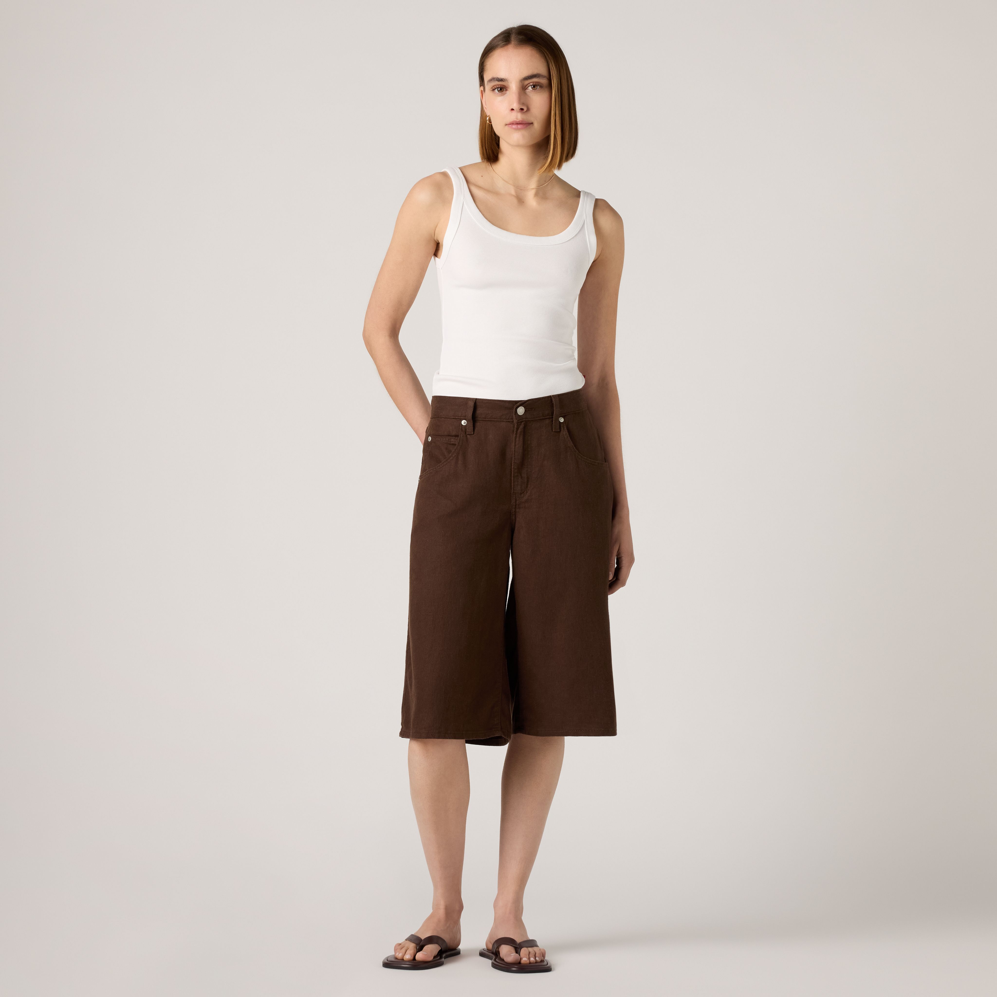 Super Baggy Long Linen Shorts 5