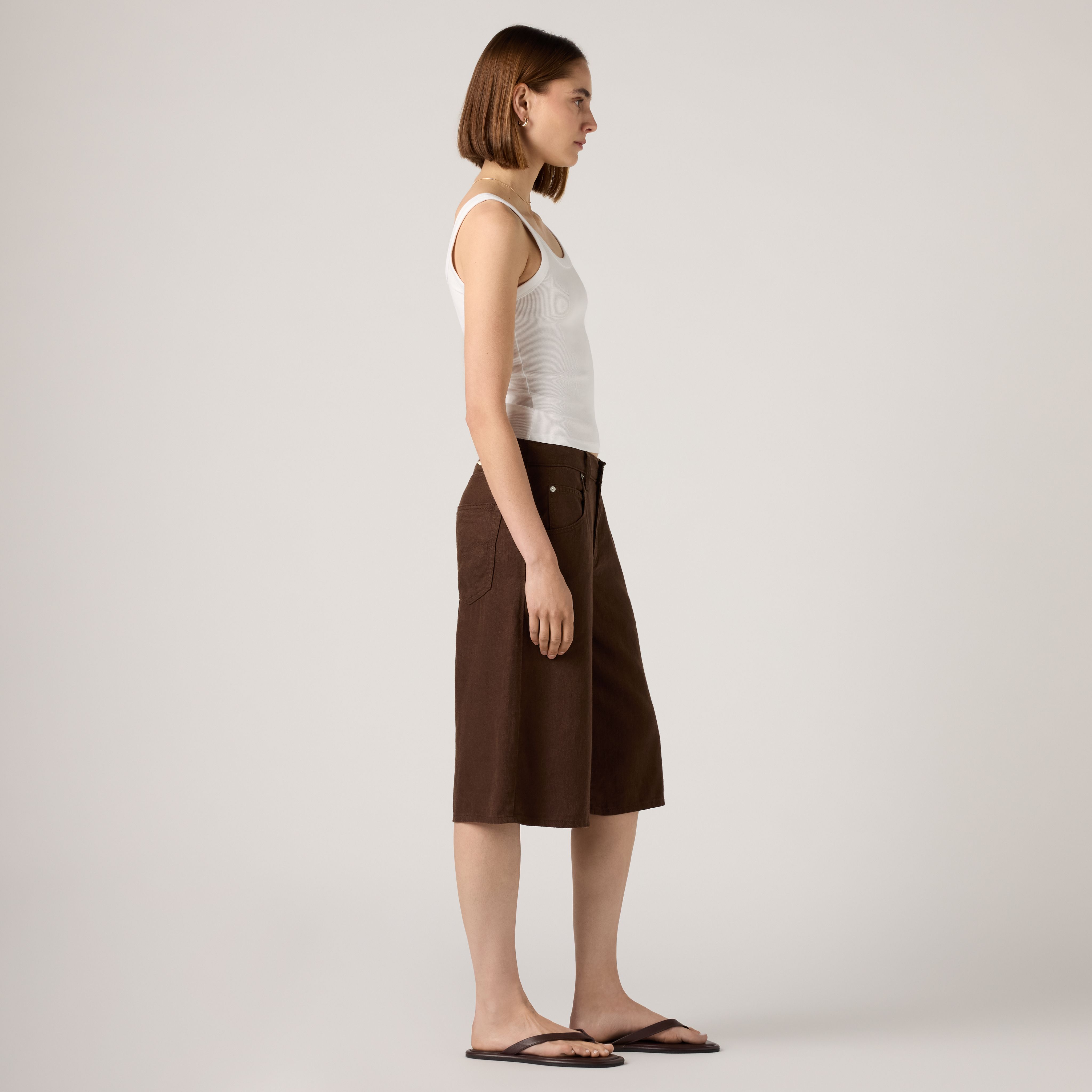 Super Baggy Long Linen Shorts 4