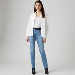 722 High-Rise Slim Women's Jeans — True Blue Mid - Medium Wash 1