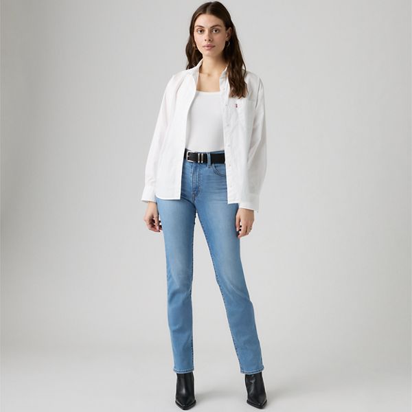 722 High-Rise Slim Women's Jeans — True Blue Mid - Medium Wash